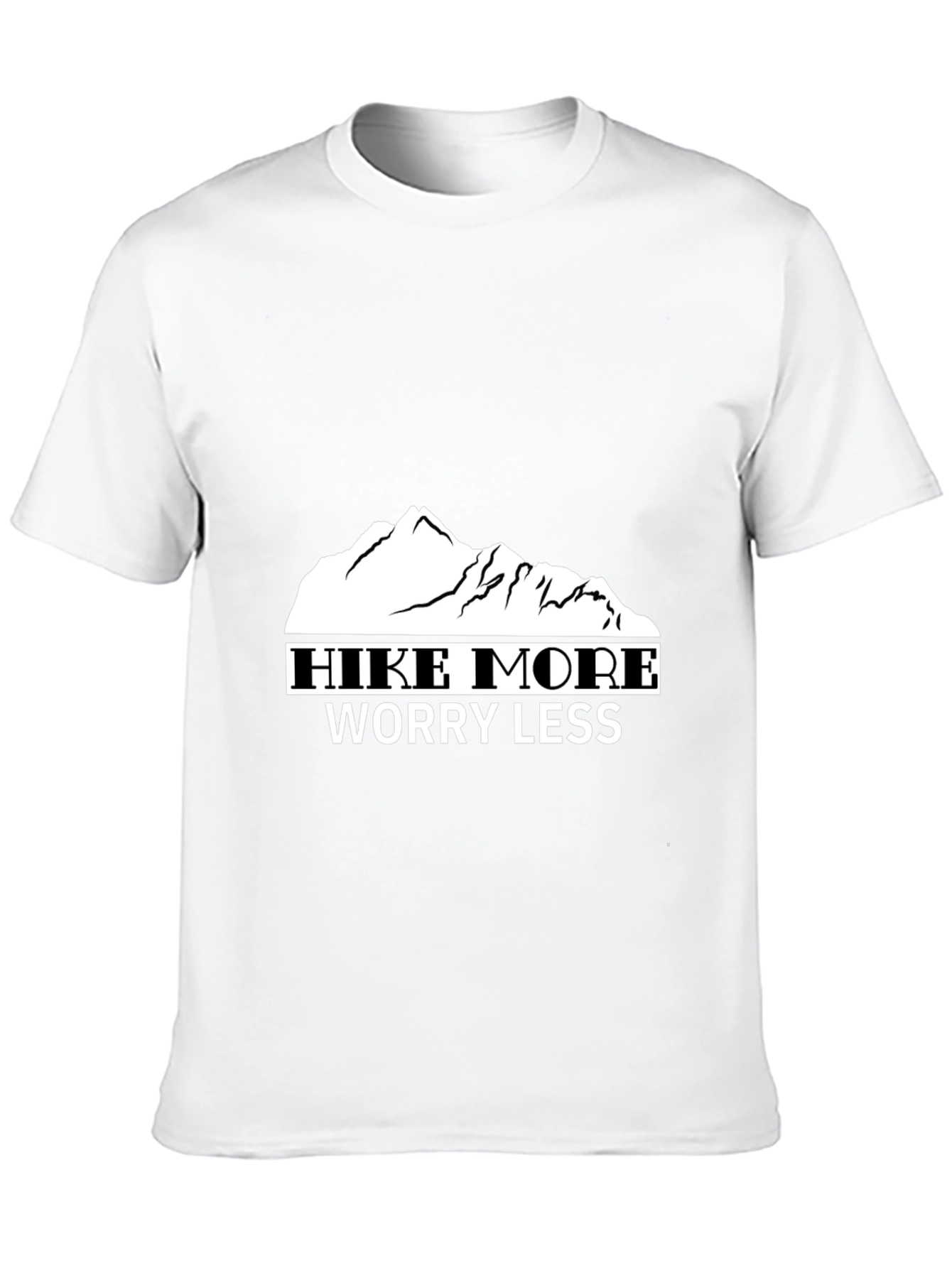 Hike More Worry Less Black T-Shirt