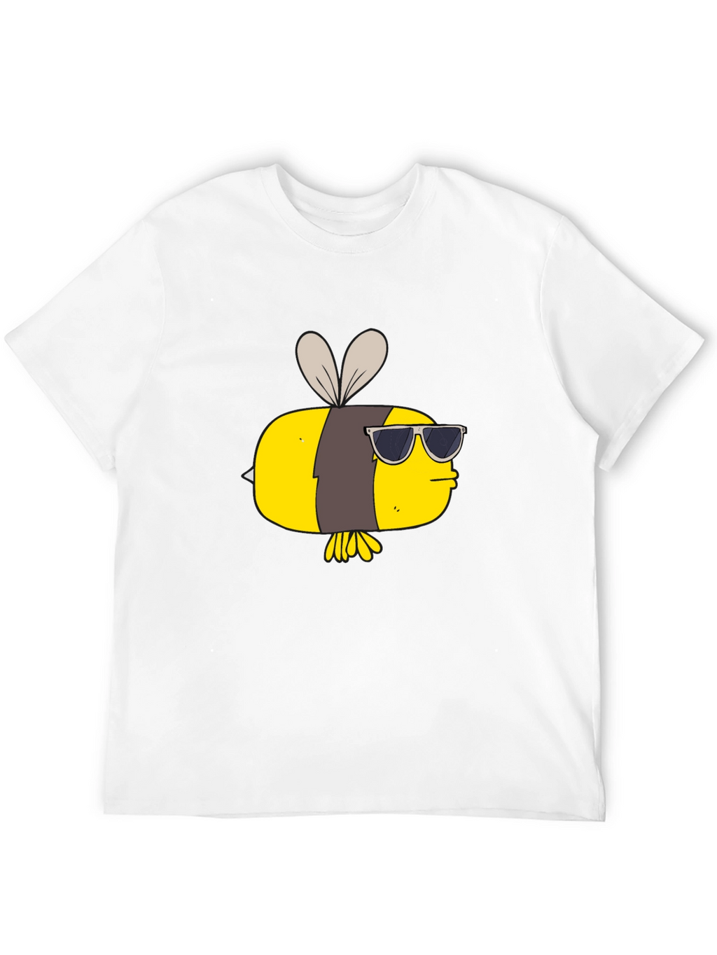 Cool Bee Graphic Tee - Black Cotton T-Shirt