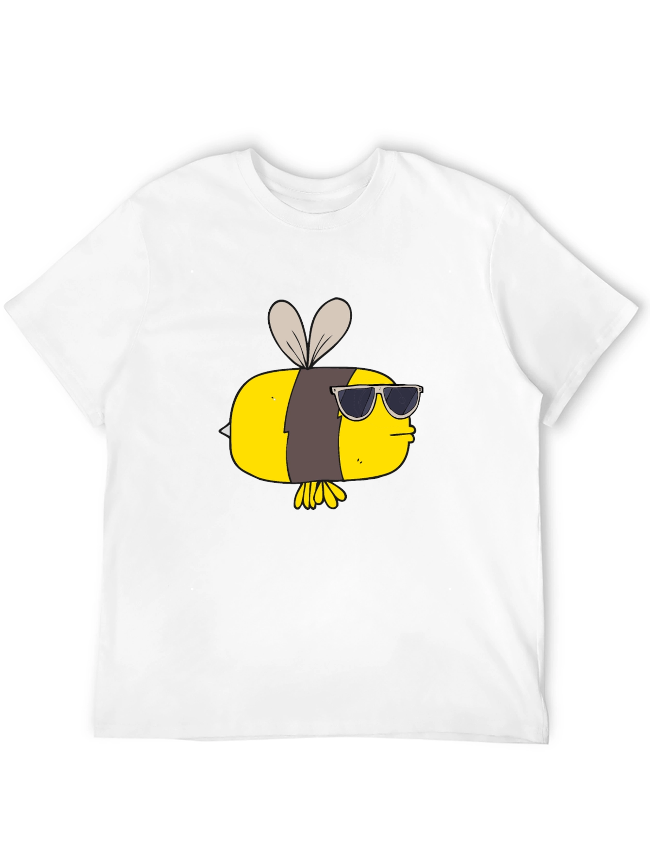 Cool Bee Graphic Tee - Black Cotton T-Shirt