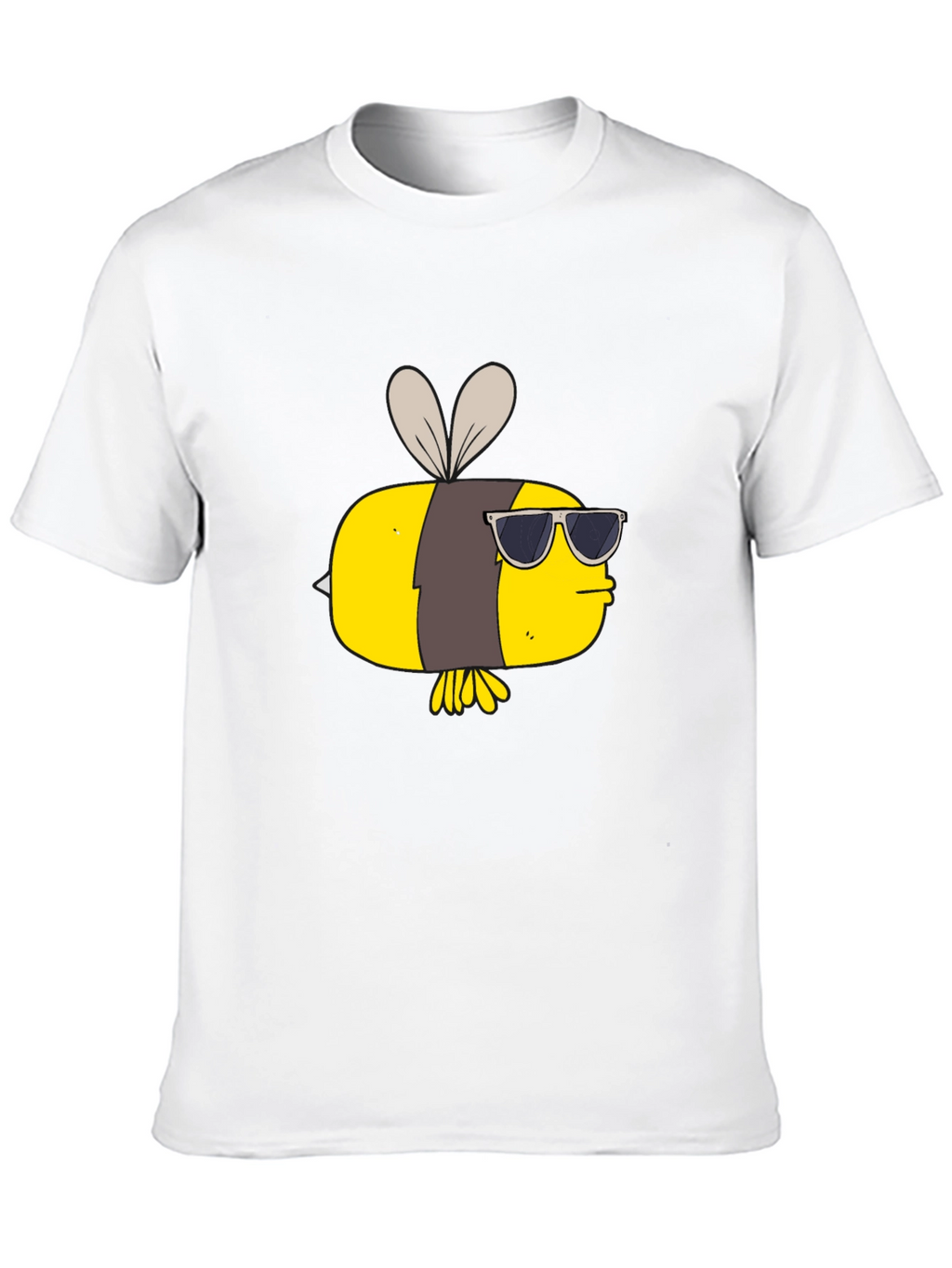 Cool Bee Graphic Tee - Black Cotton T-Shirt