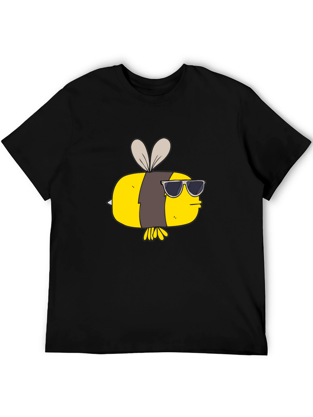 Cool Bee Graphic Tee - Black Cotton T-Shirt