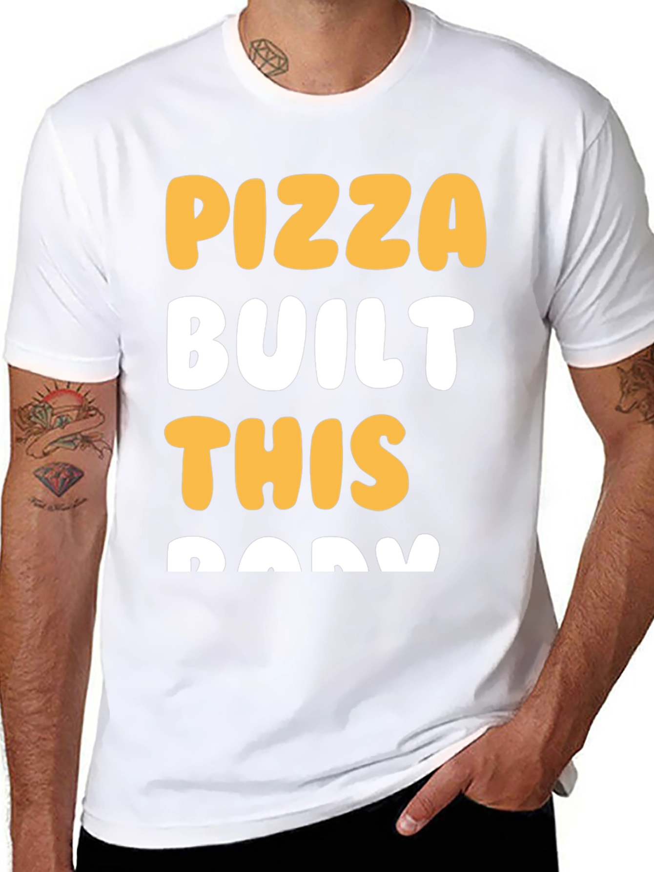 Pizza Built This Body Graphic T-Shirt