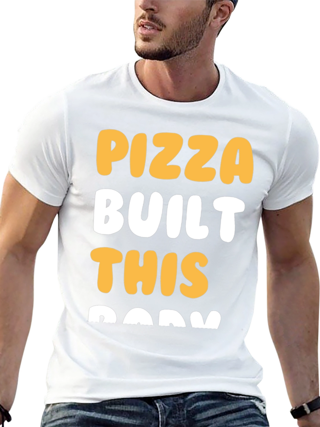 Pizza Built This Body Graphic T-Shirt