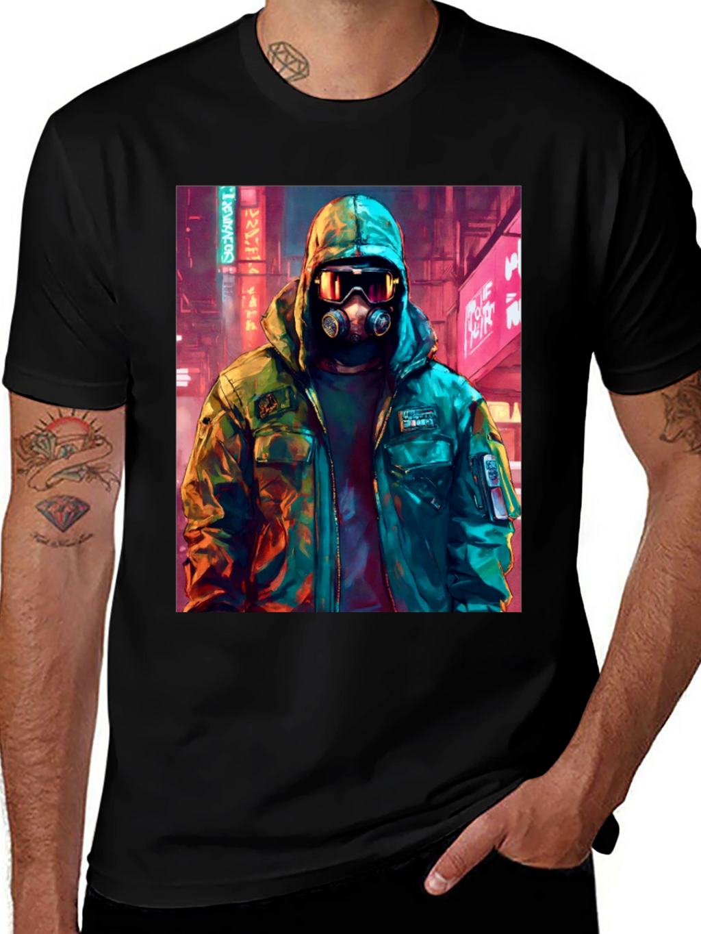 Cyberpunk Gas Mask T-Shirt