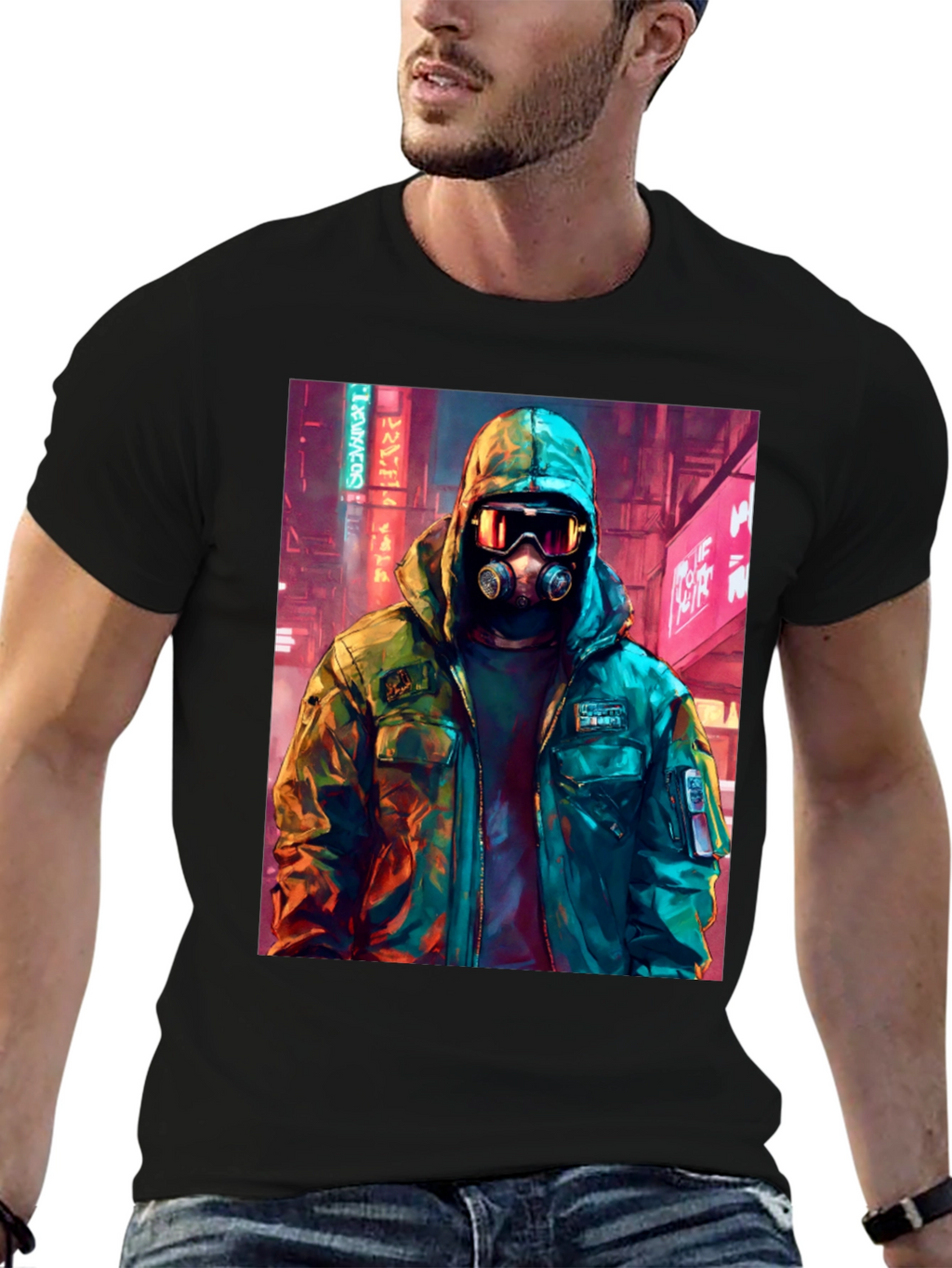 Cyberpunk Gas Mask T-Shirt