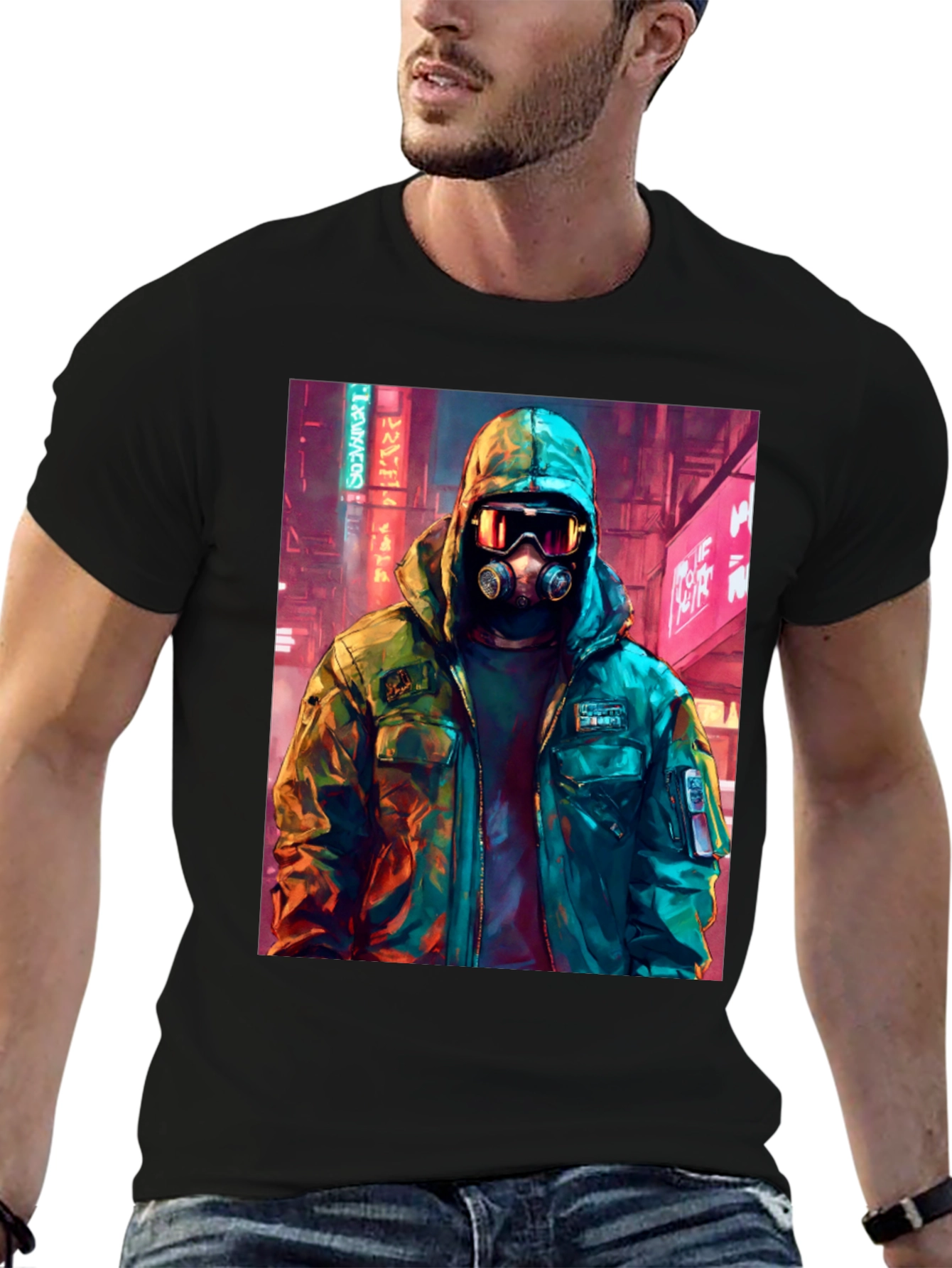 Cyberpunk Gas Mask T-Shirt