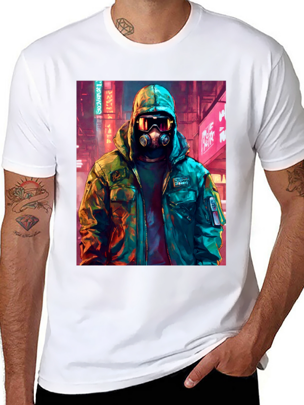 Cyberpunk Gas Mask T-Shirt