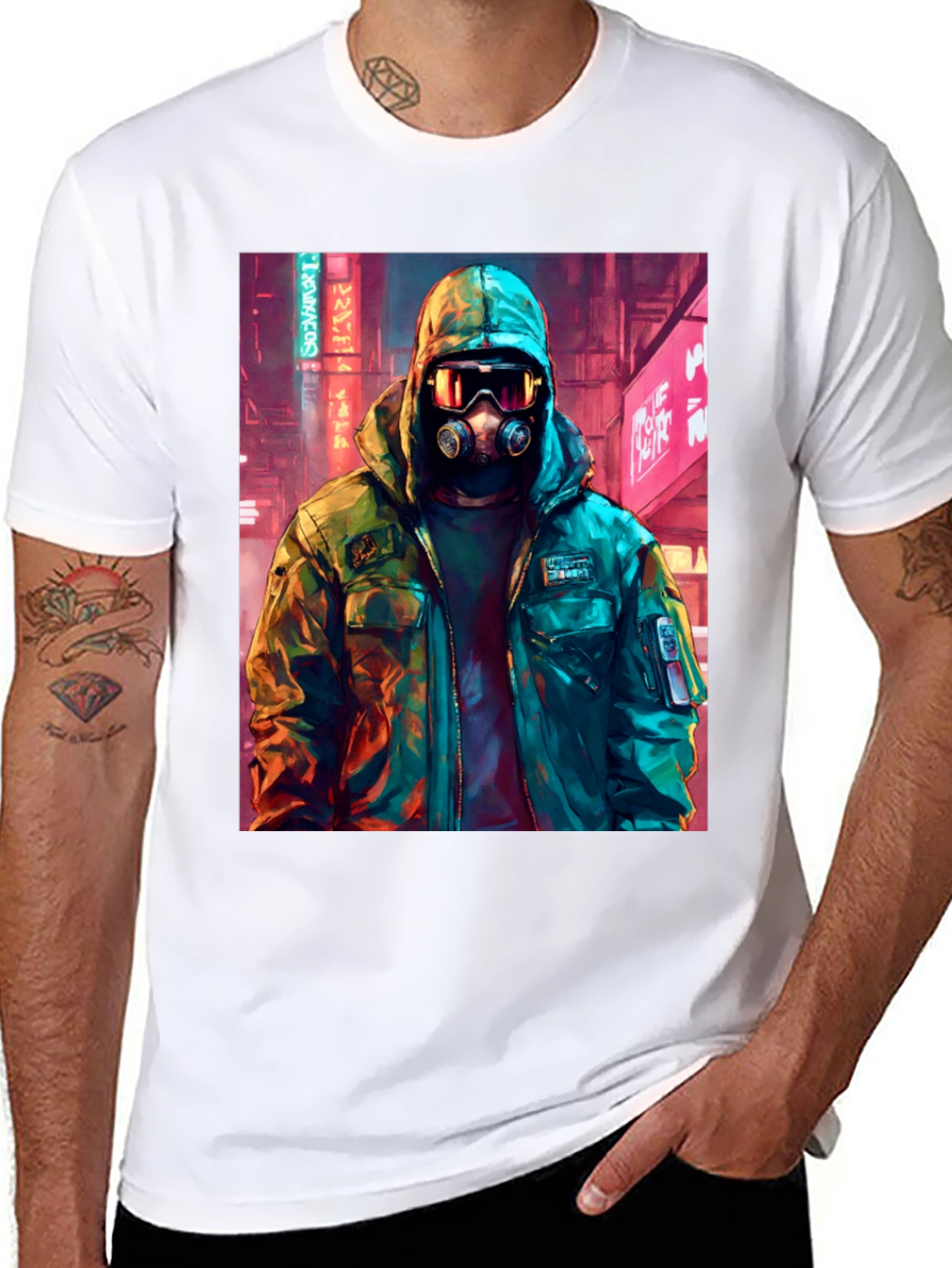 Cyberpunk Gas Mask T-Shirt