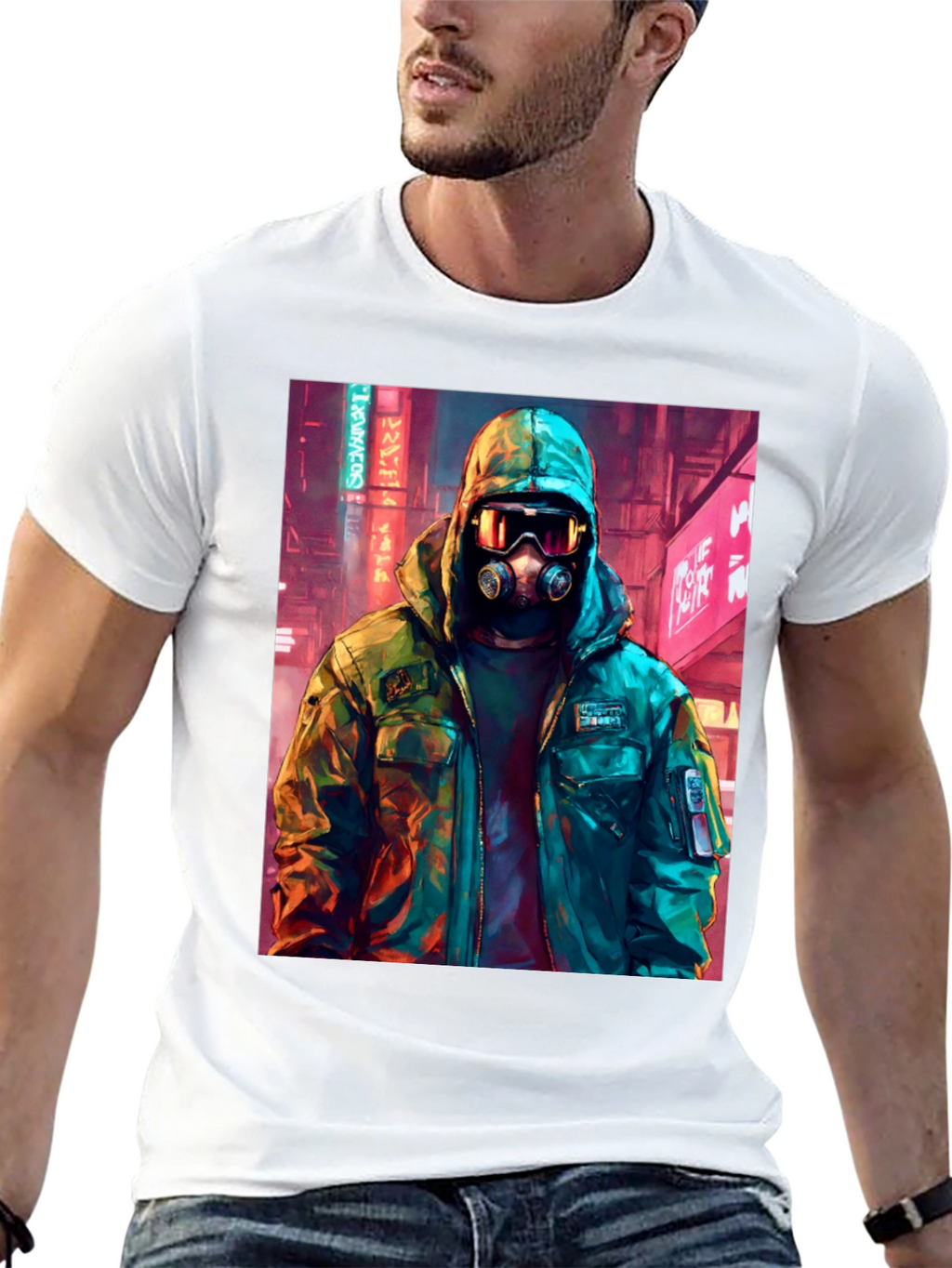 Cyberpunk Gas Mask T-Shirt