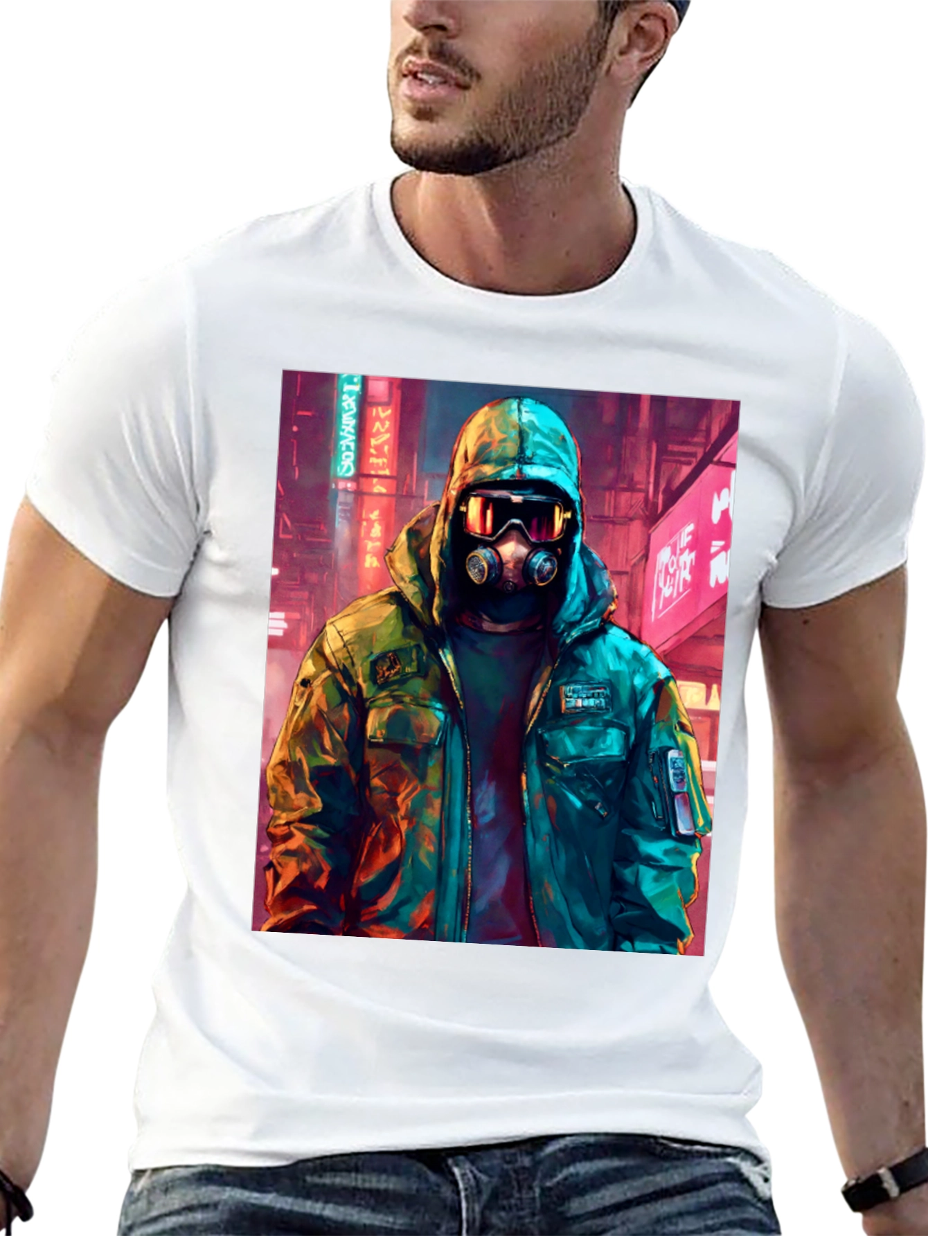 Cyberpunk Gas Mask T-Shirt