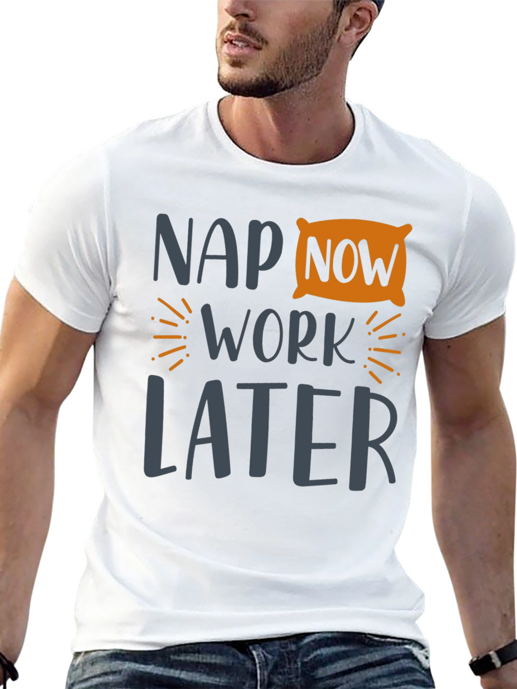 Nap Now Work Later Graphic Tee