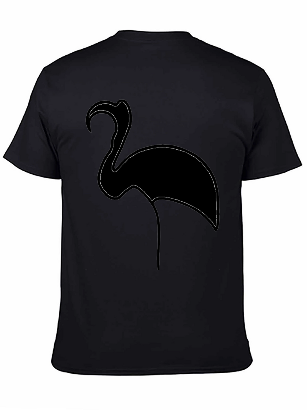 Black Flamingo Graphic T-Shirt for Men