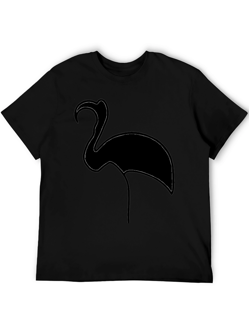 Black Flamingo Graphic T-Shirt for Men