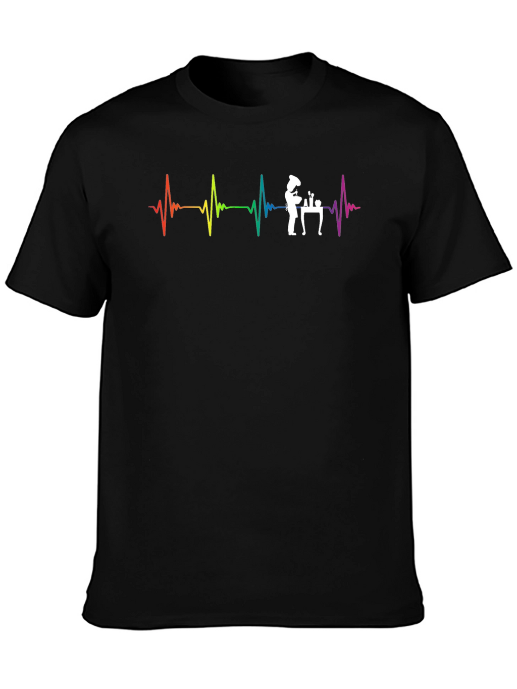 Heartbeat Chef T-Shirt - Culinary Passion Tee