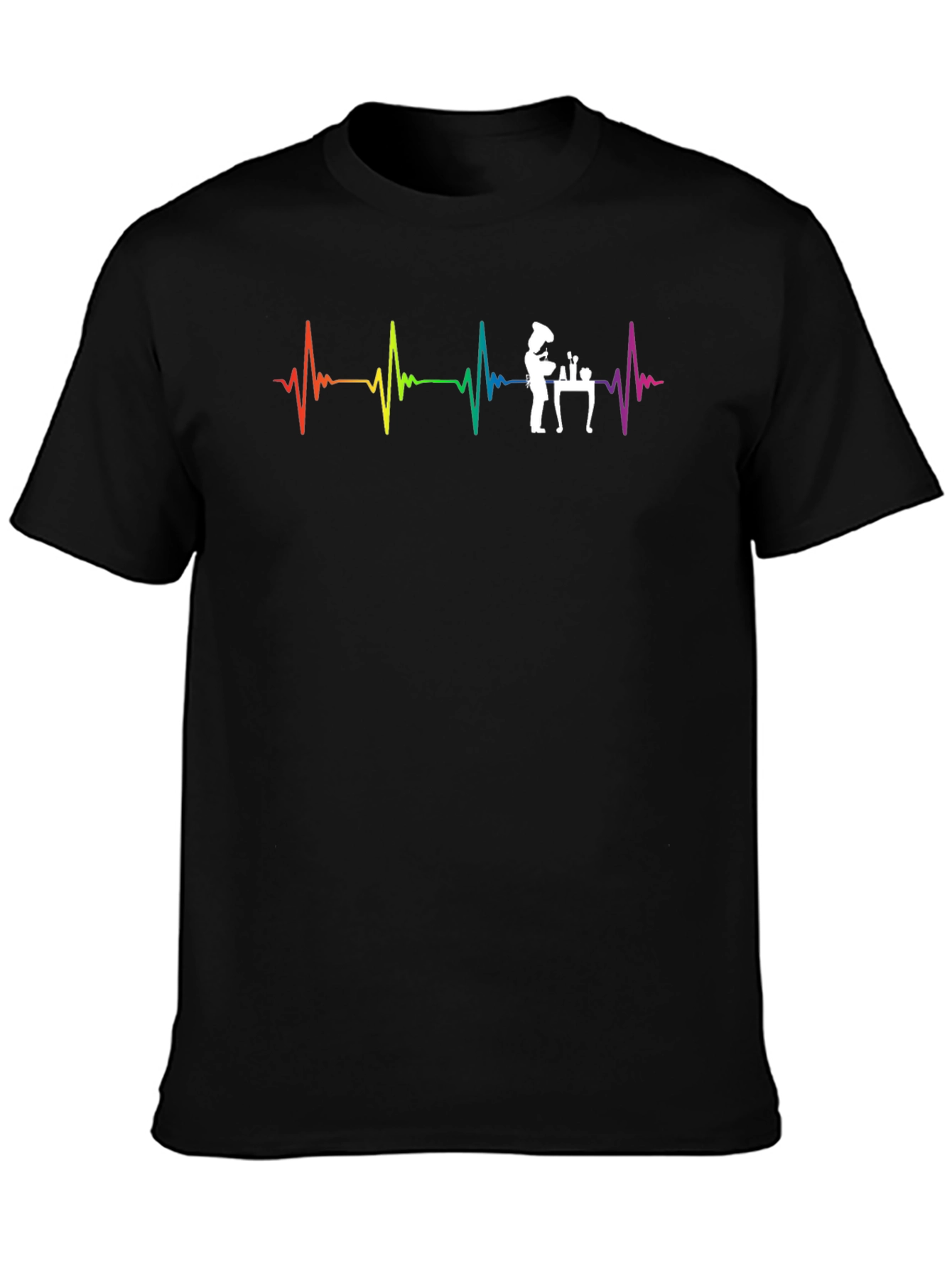 Heartbeat Chef T-Shirt - Culinary Passion Tee