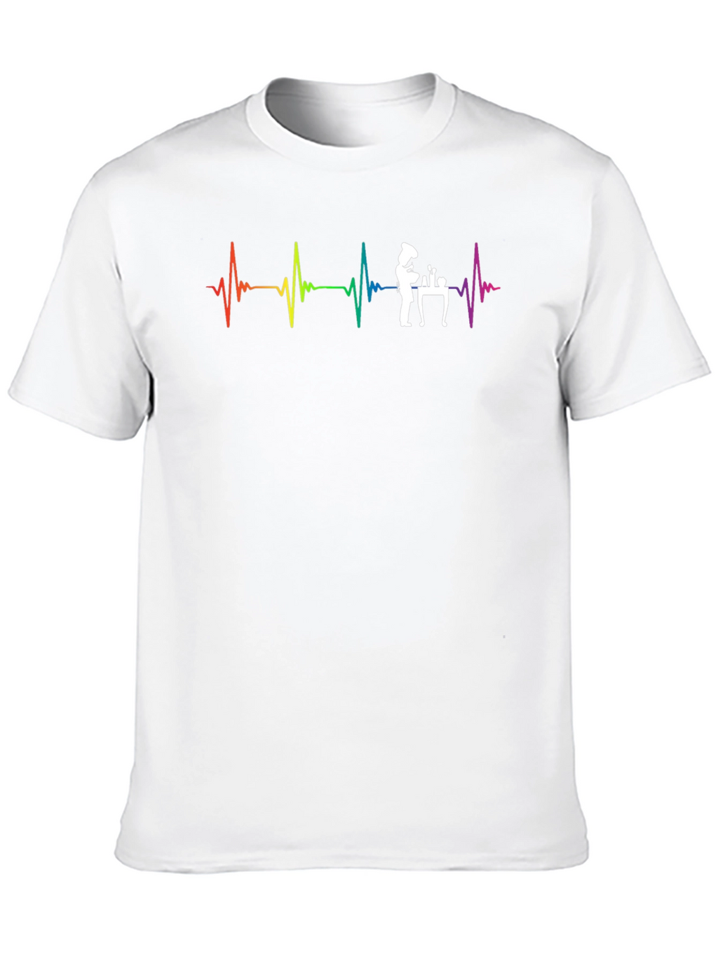 Heartbeat Chef T-Shirt - Culinary Passion Tee
