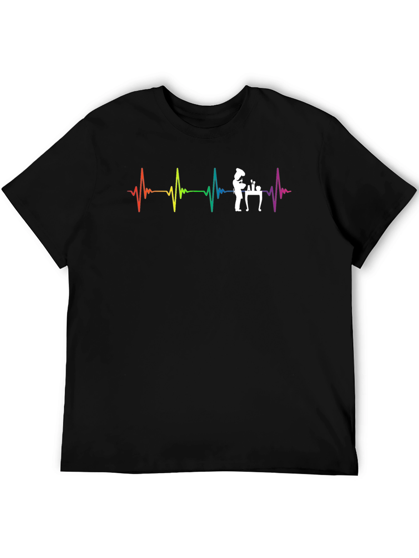 Heartbeat Chef T-Shirt - Culinary Passion Tee