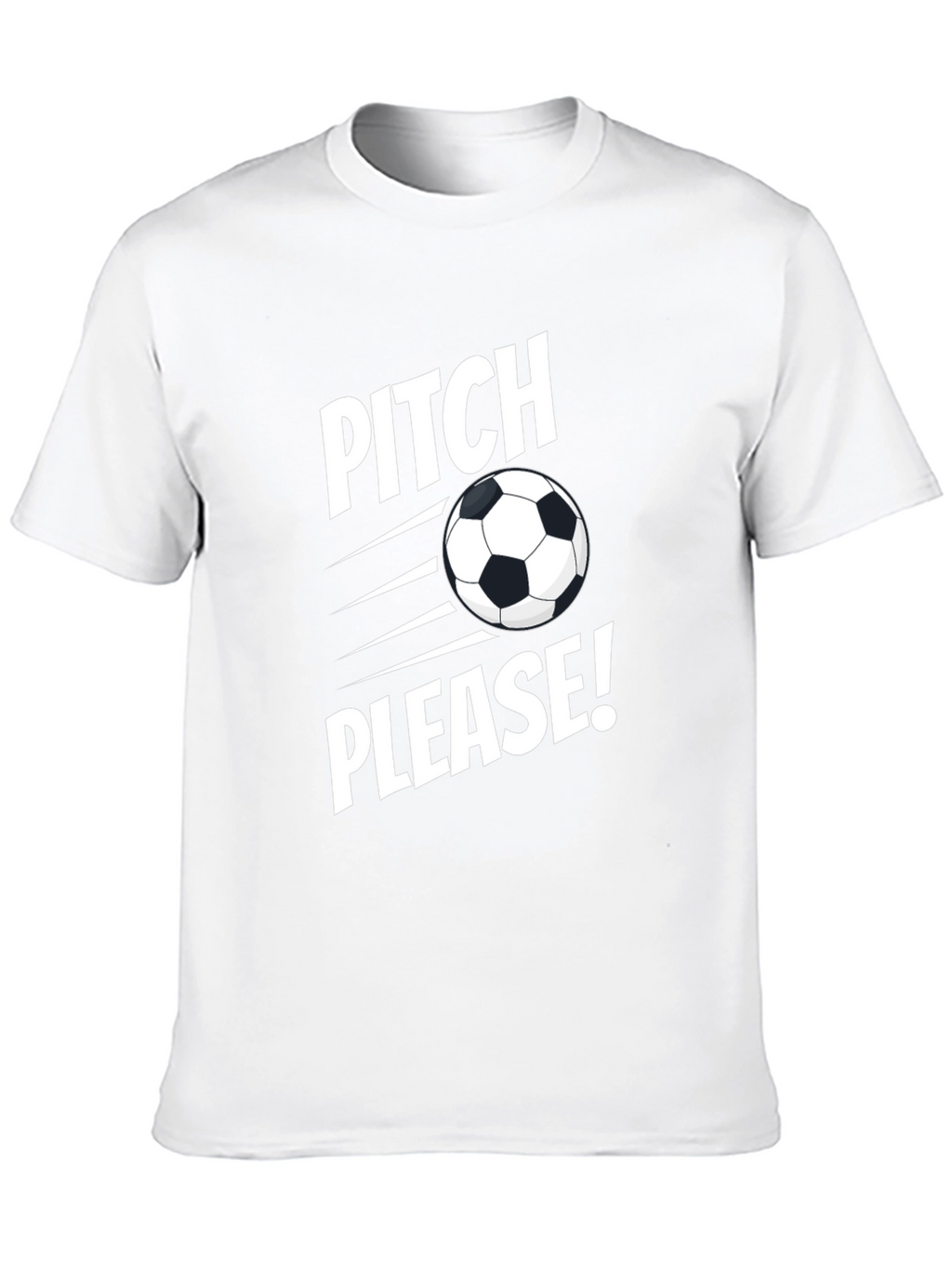 Pitch Please Soccer Graphic Tee - Black Cotton Shirt