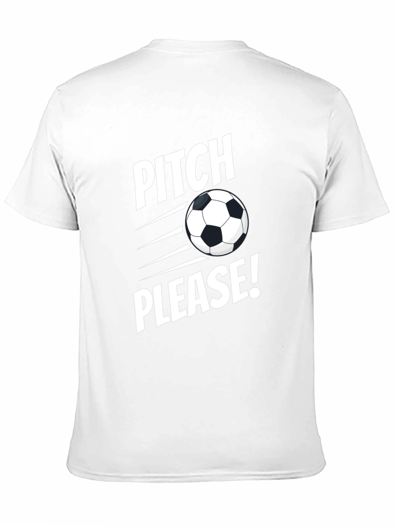 Pitch Please Soccer Graphic Tee - Black Cotton Shirt
