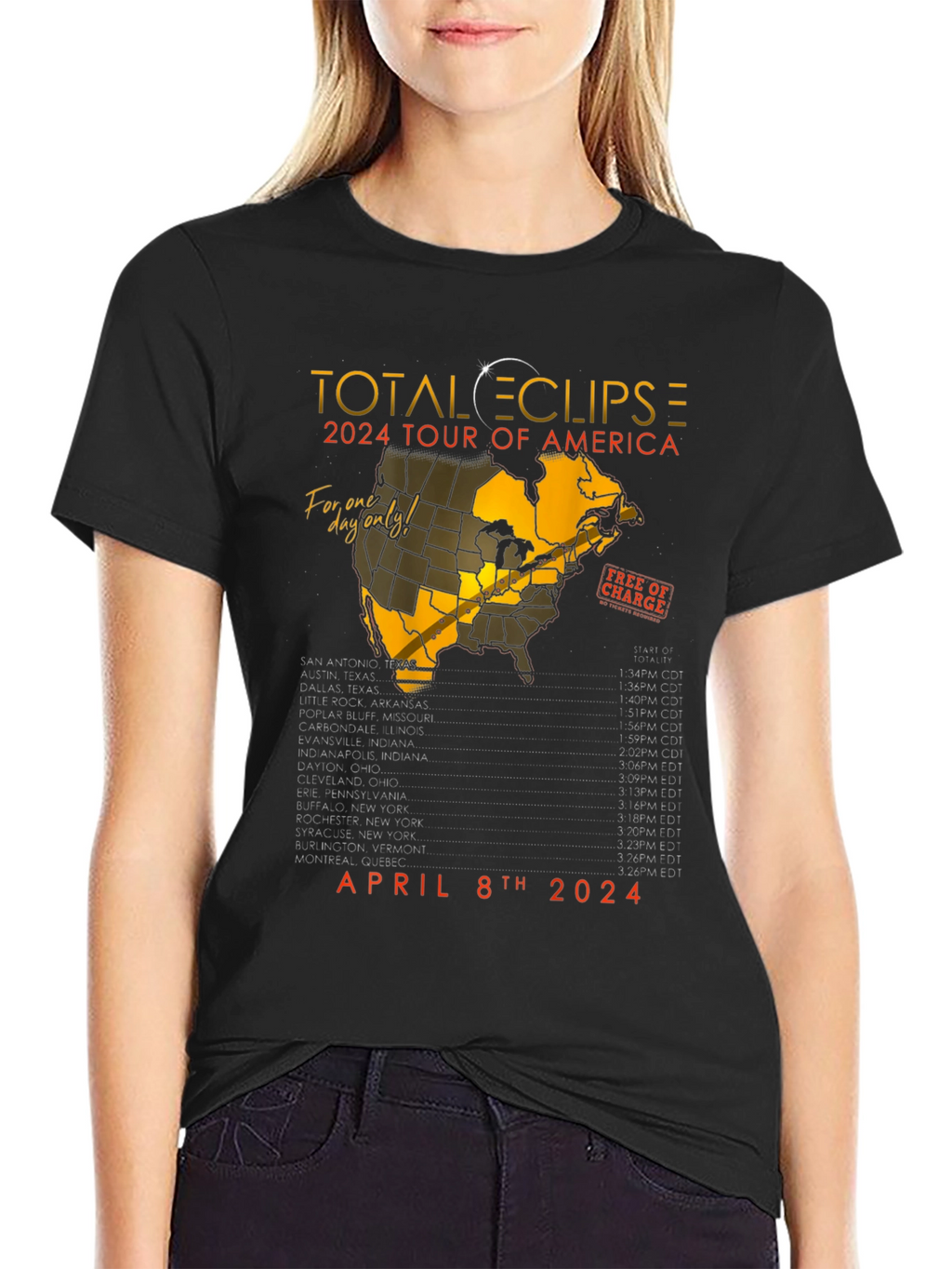 Total Eclipse 2024 Tour T-Shirt