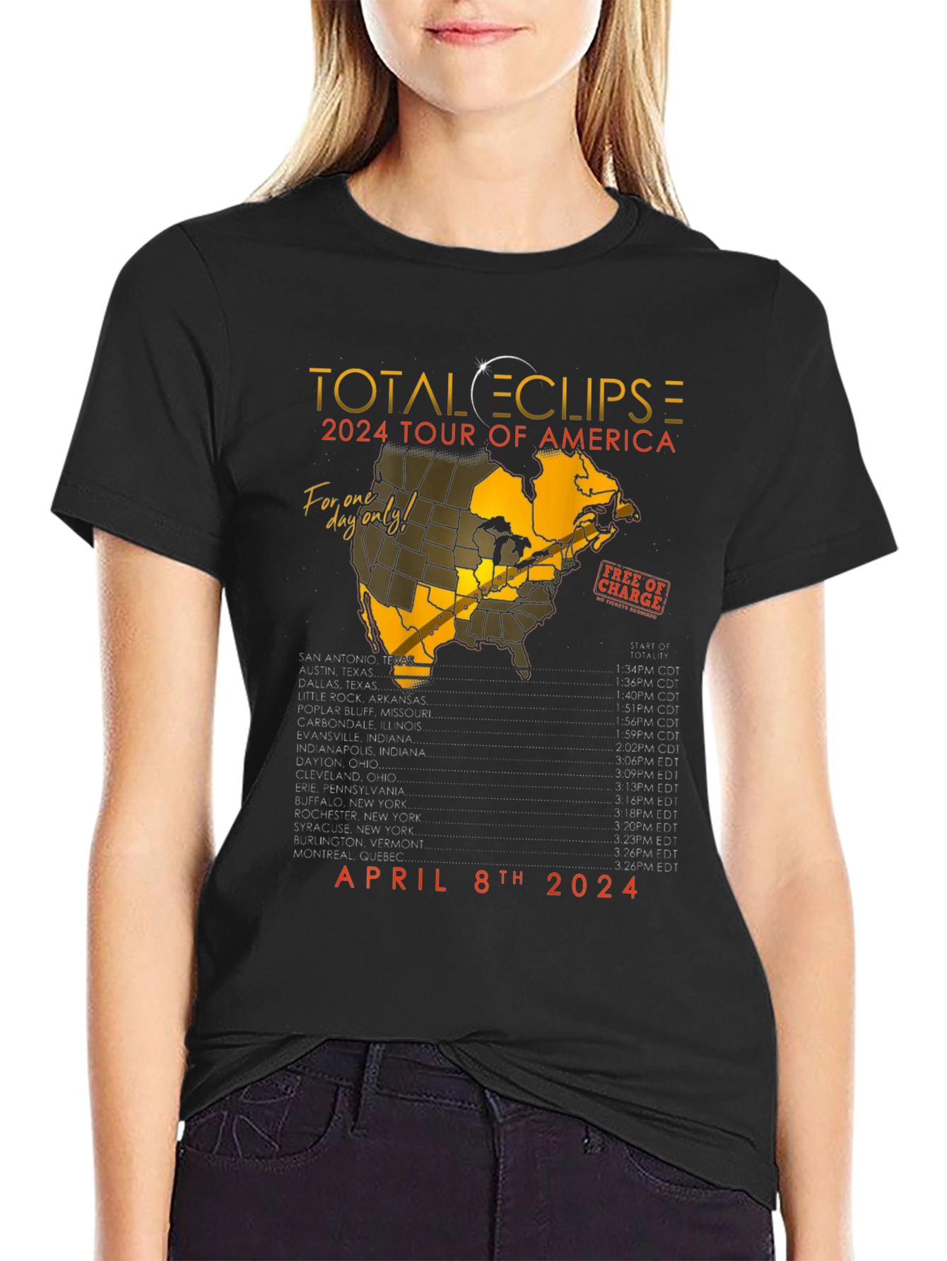 Total Eclipse 2024 Tour T-Shirt