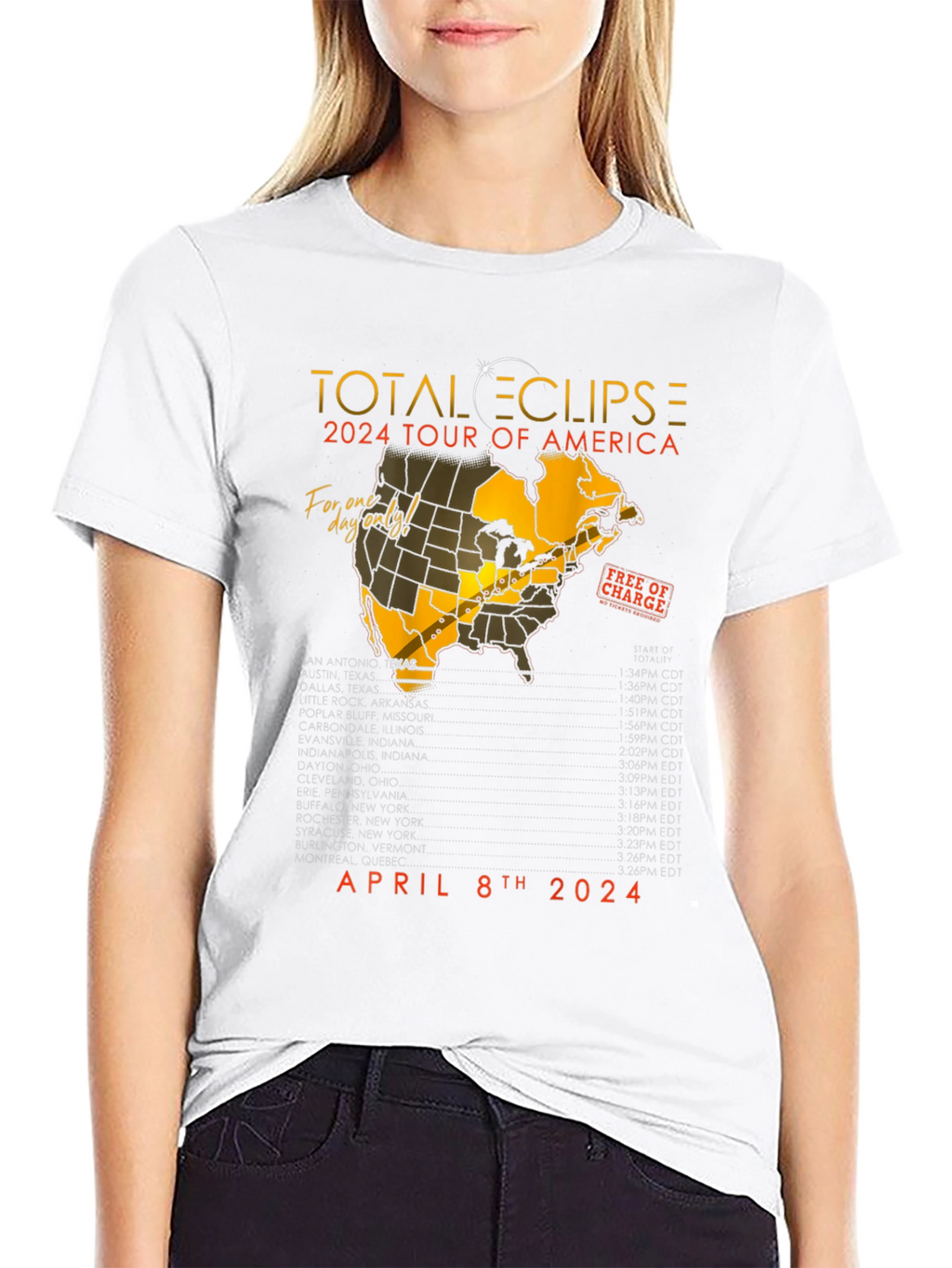 Total Eclipse 2024 Tour T-Shirt