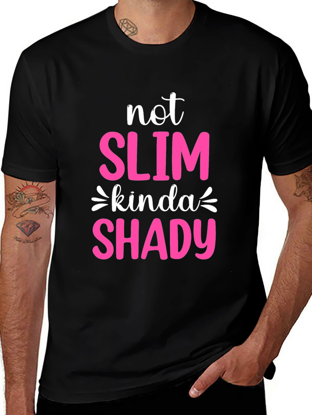 Not Slim Kinda Shady Graphic Tee