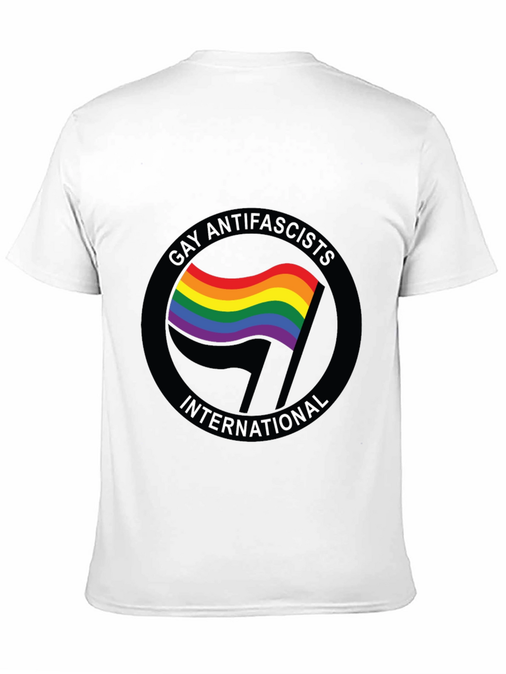 Gay Antifascists International Black T-Shirt