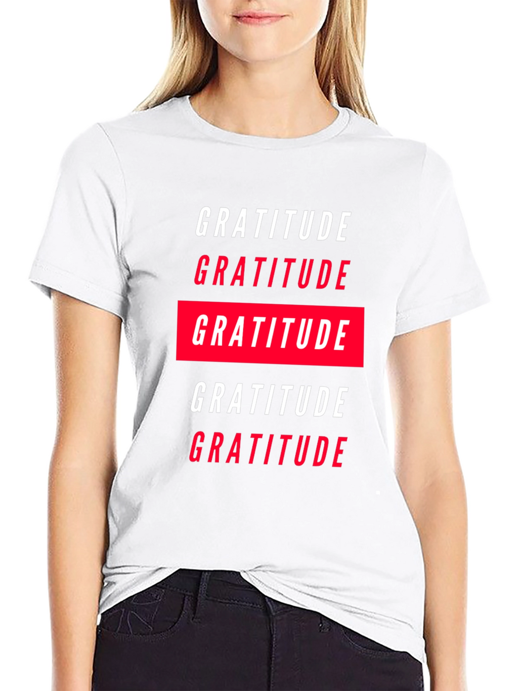Gratitude Graphic Tee - Black