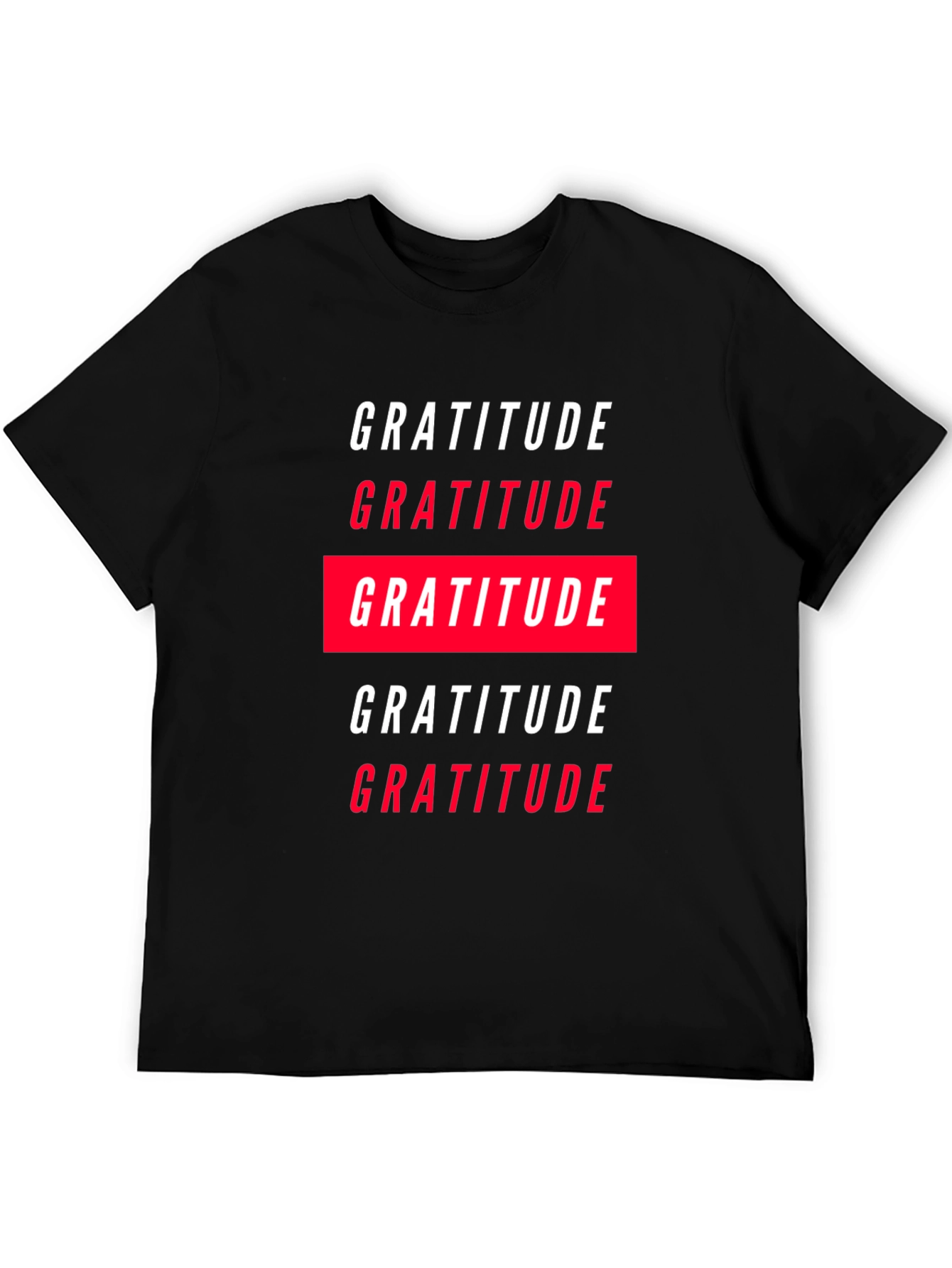 Gratitude Graphic Tee - Black