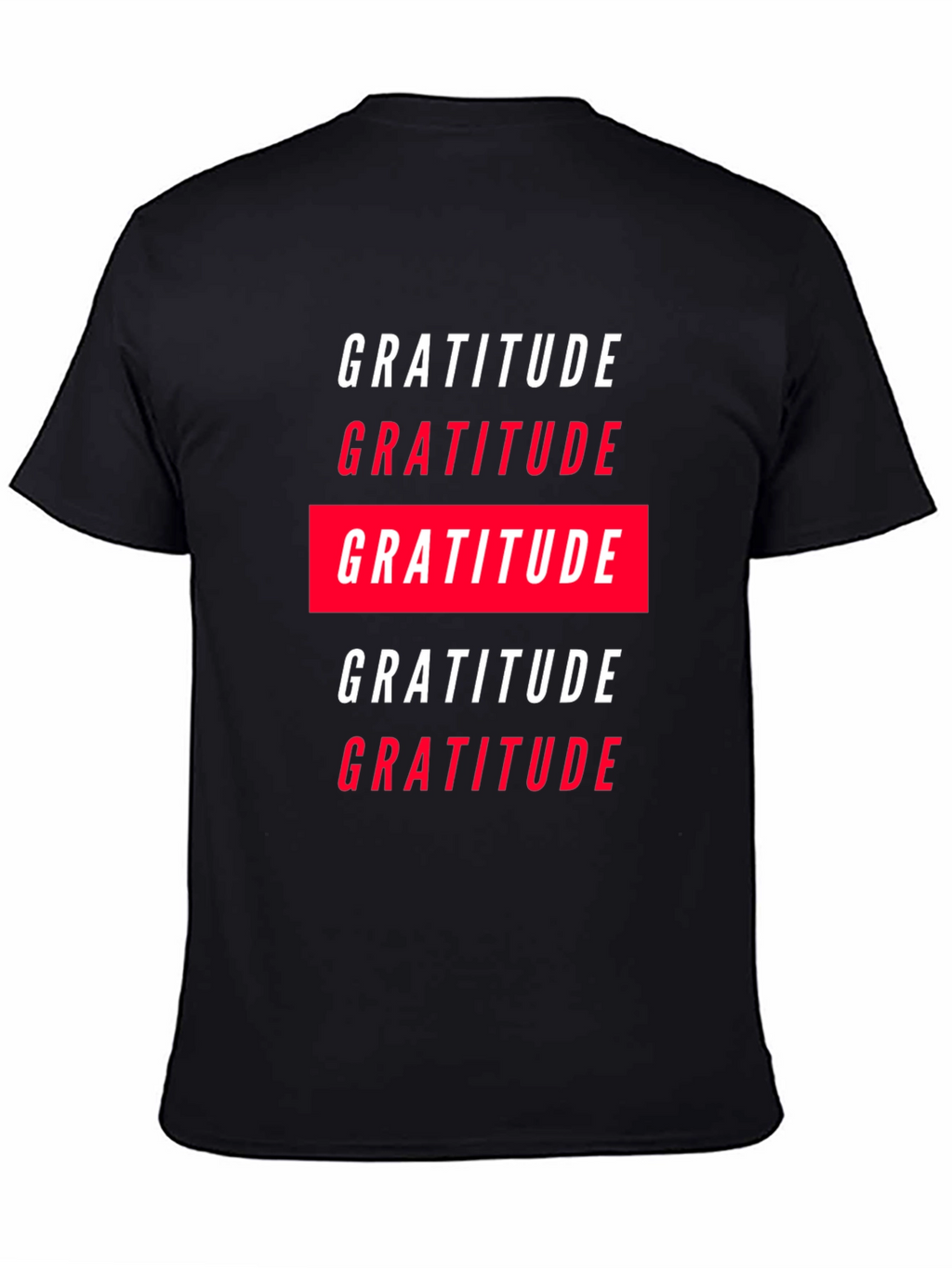 Gratitude Graphic Tee - Black