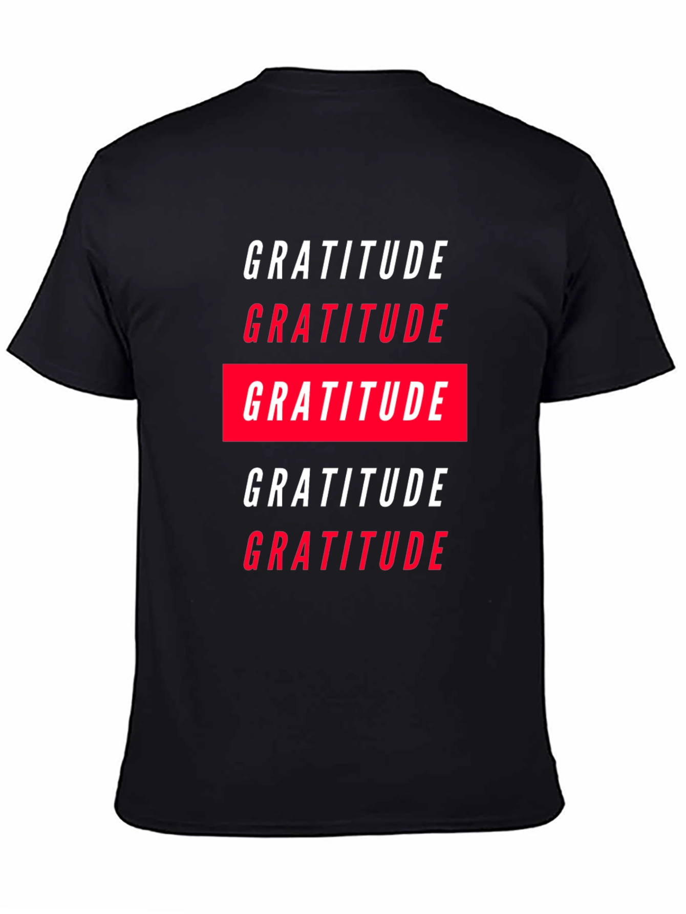 Gratitude Graphic Tee - Black