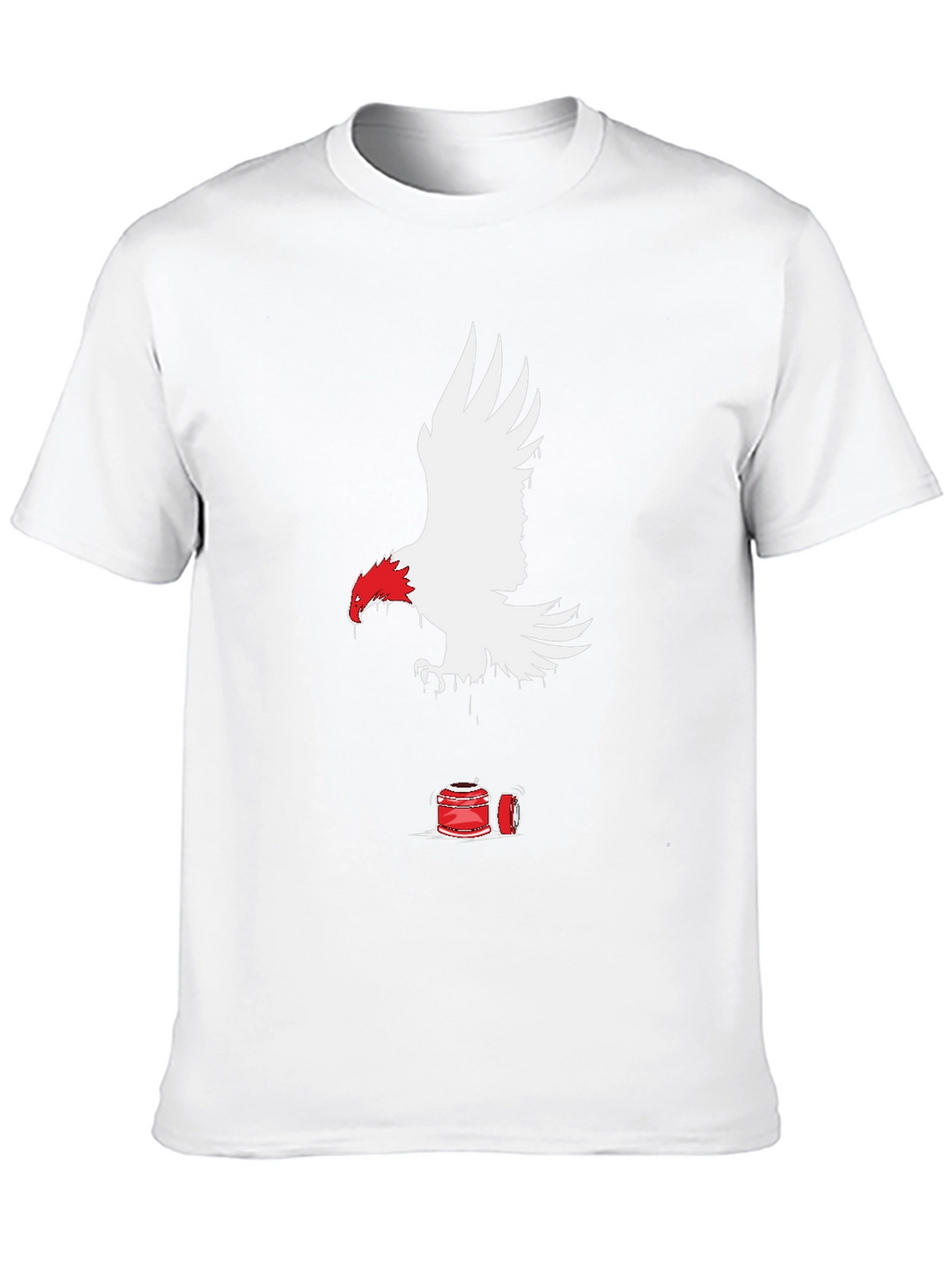 Eagle & Paint Splatter Graphic T-Shirt