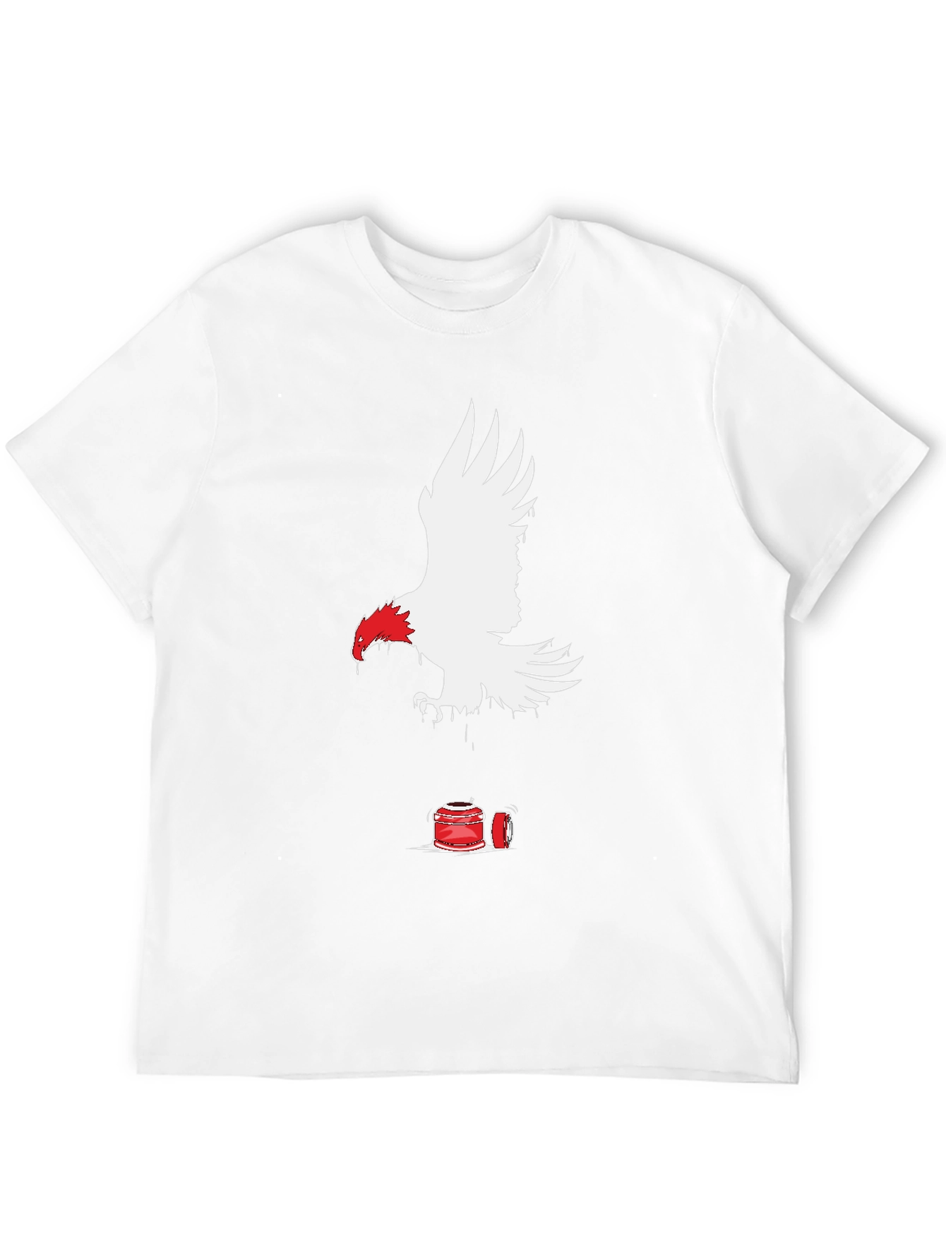 Eagle & Paint Splatter Graphic T-Shirt