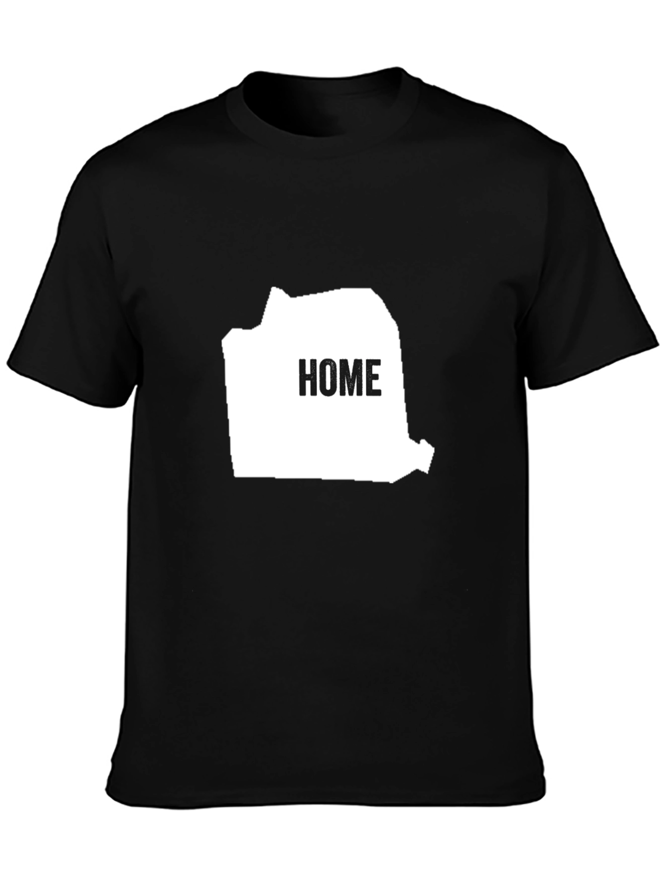 Romania Home Graphic Tee - Black Cotton T-Shirt