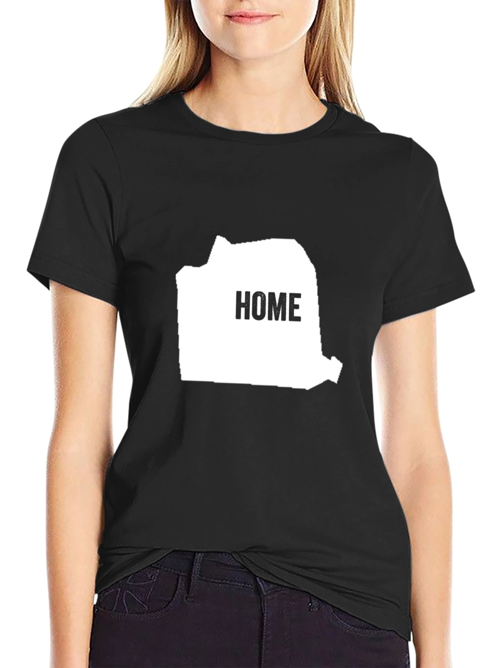 Romania Home Graphic Tee - Black Cotton T-Shirt