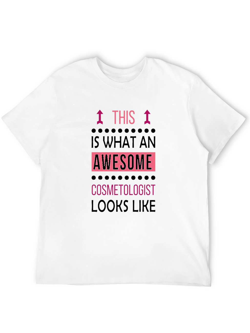 Awesome Cosmetologist T-Shirt Black Graphic Tee