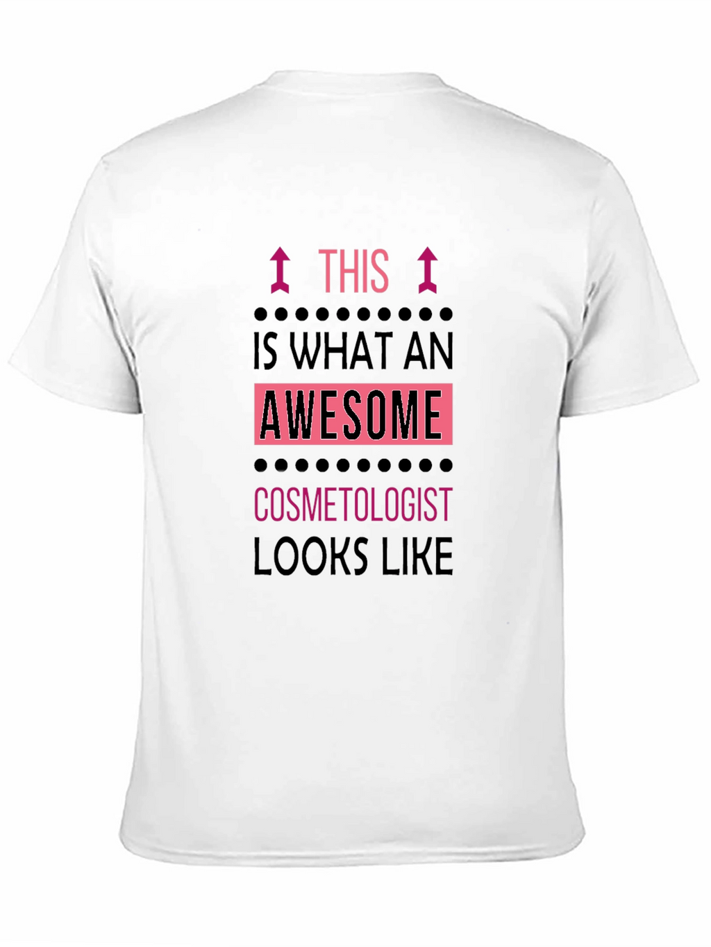 Awesome Cosmetologist T-Shirt Black Graphic Tee