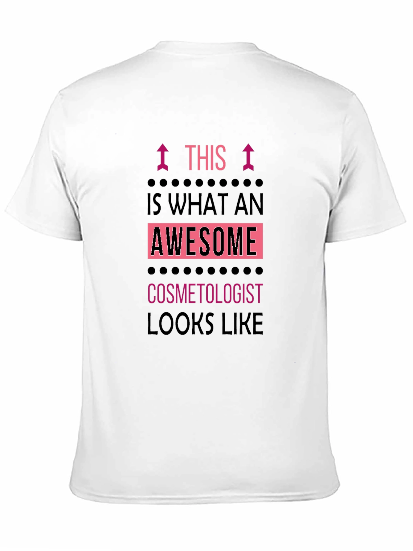 Awesome Cosmetologist T-Shirt Black Graphic Tee