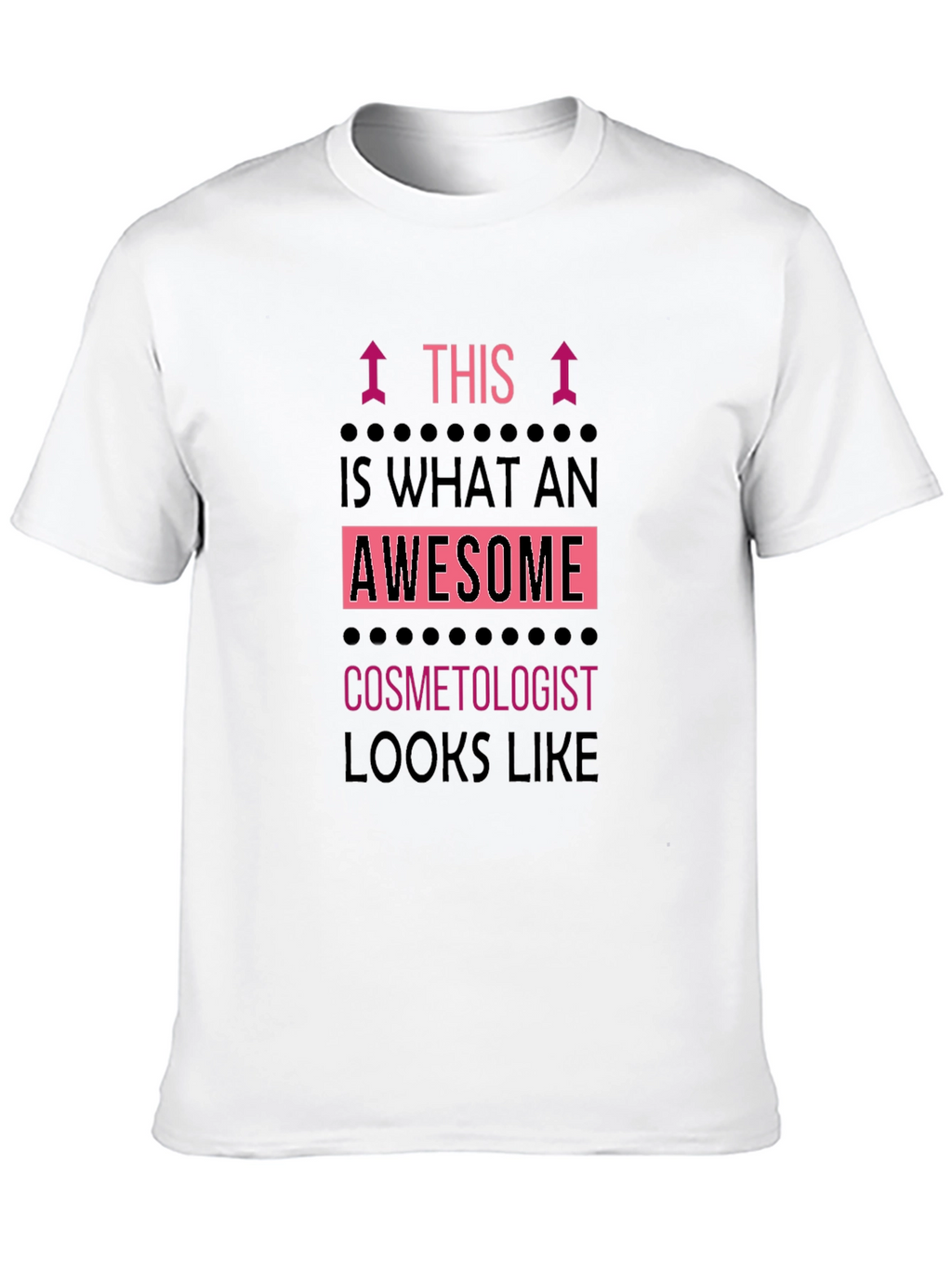 Awesome Cosmetologist T-Shirt Black Graphic Tee