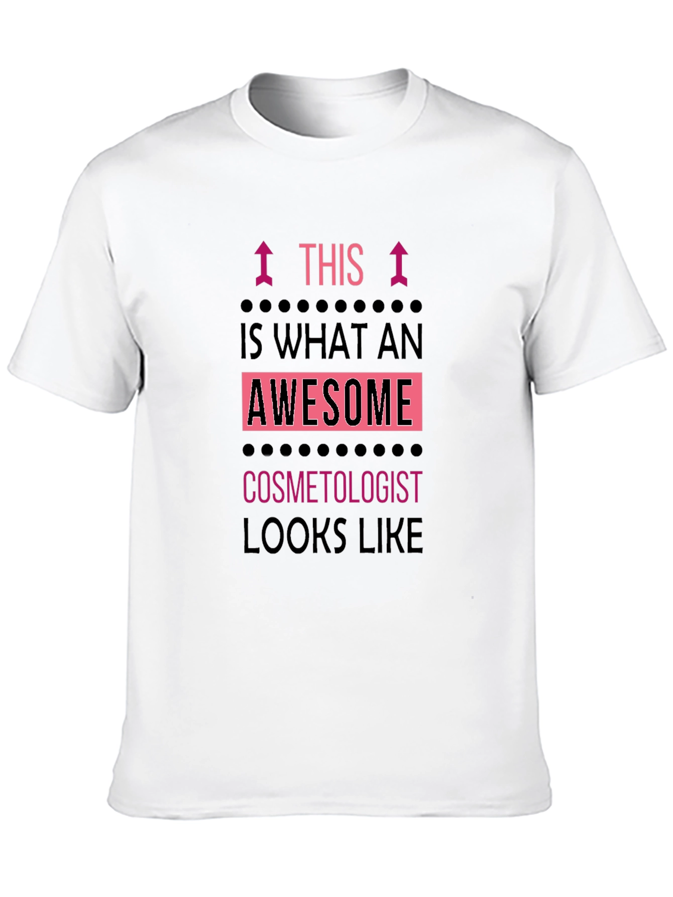 Awesome Cosmetologist T-Shirt Black Graphic Tee