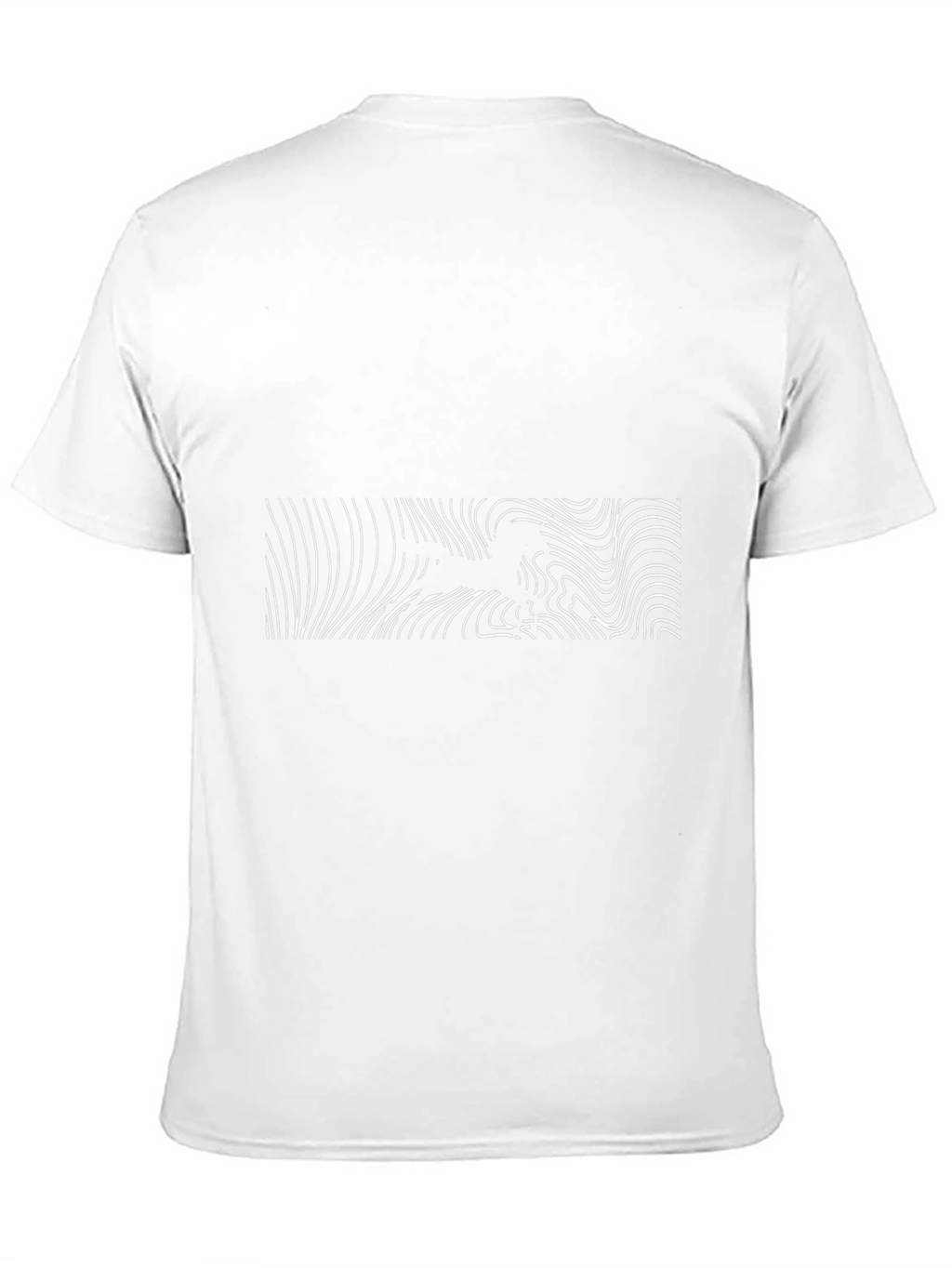 Abstract Lines Graphic Black Tee