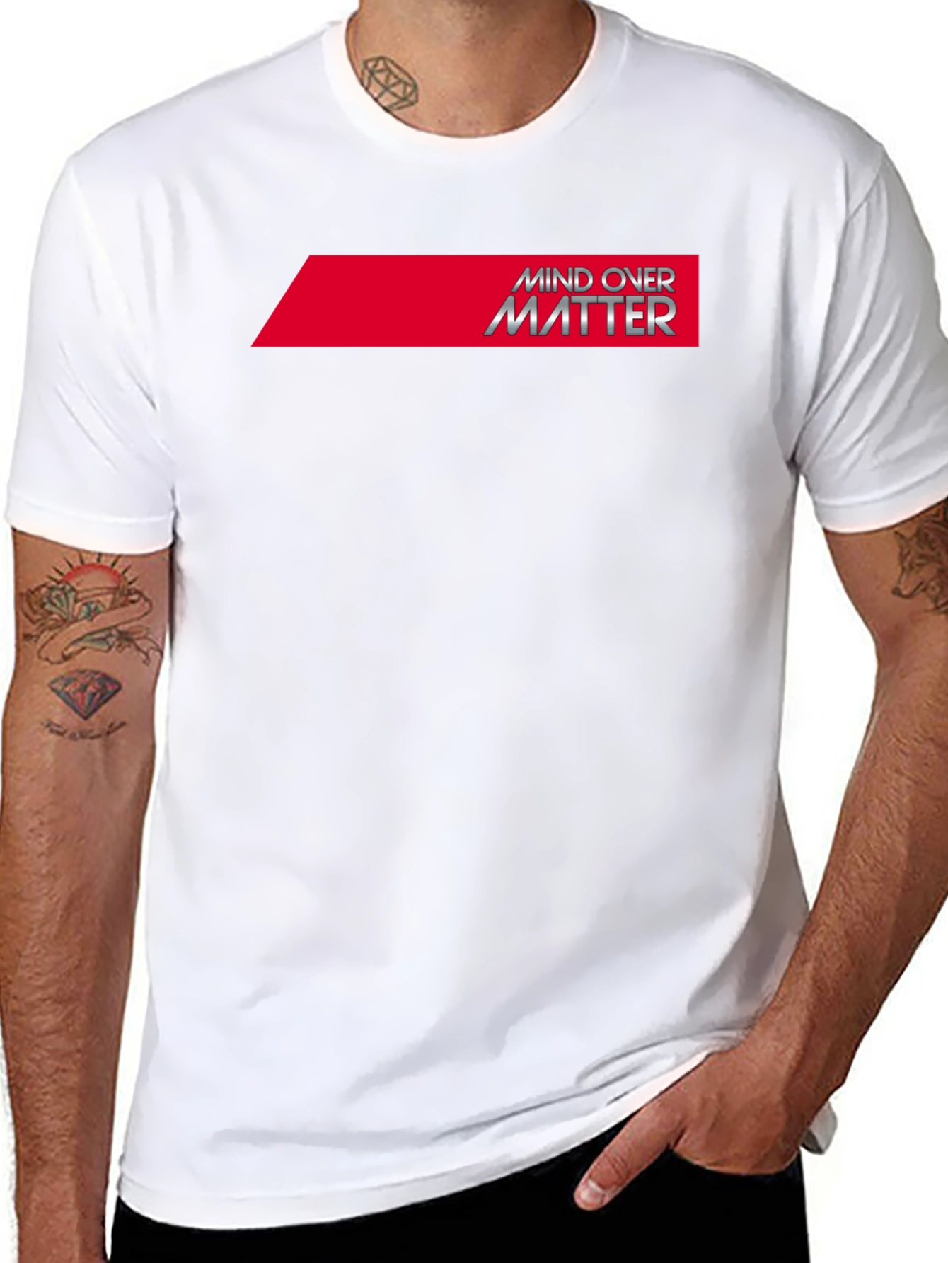 Mind Over Matter Graphic Tee - Premium Cotton Blend
