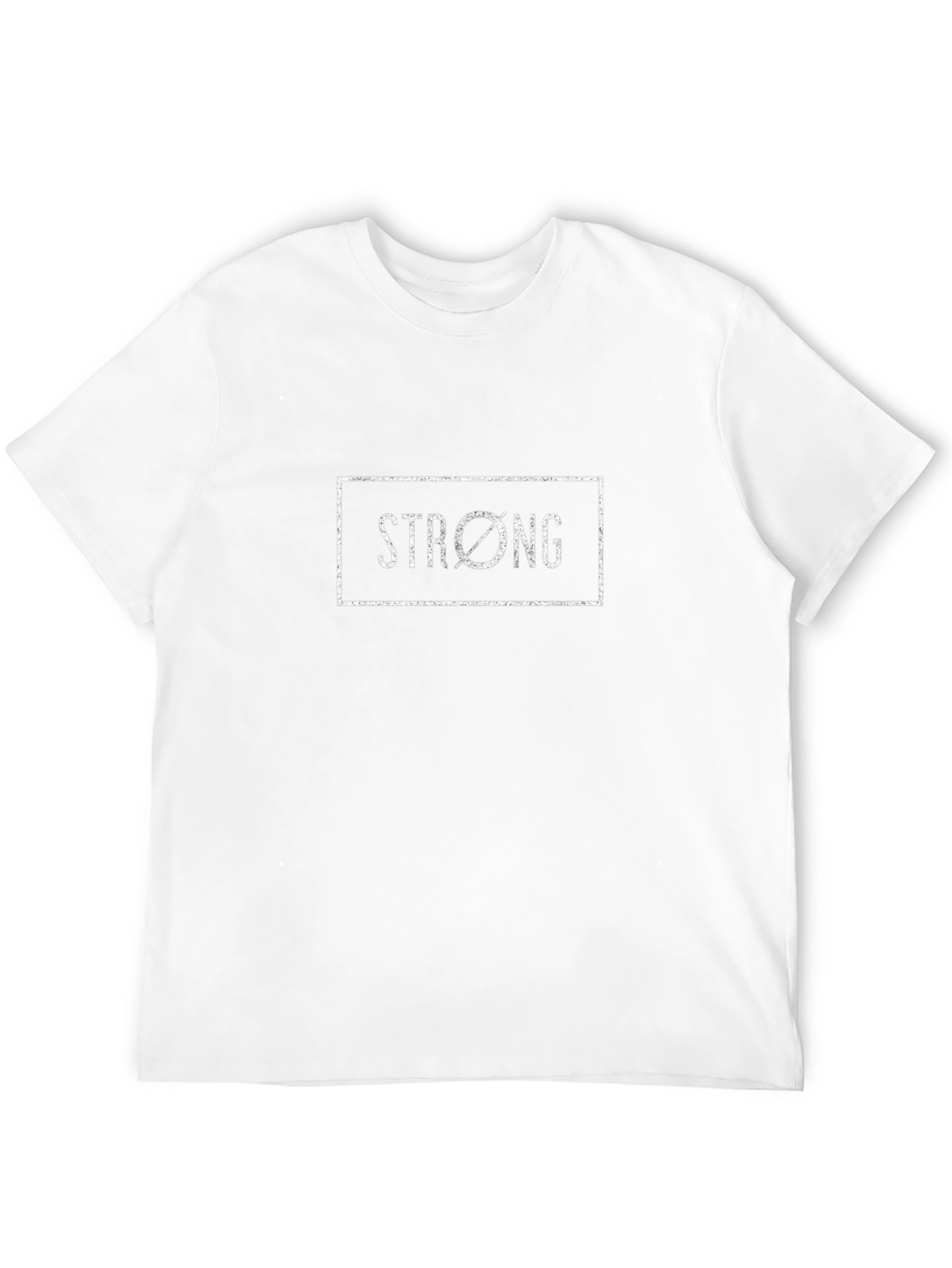 Strong Graphic Tee - Black Cotton Blend