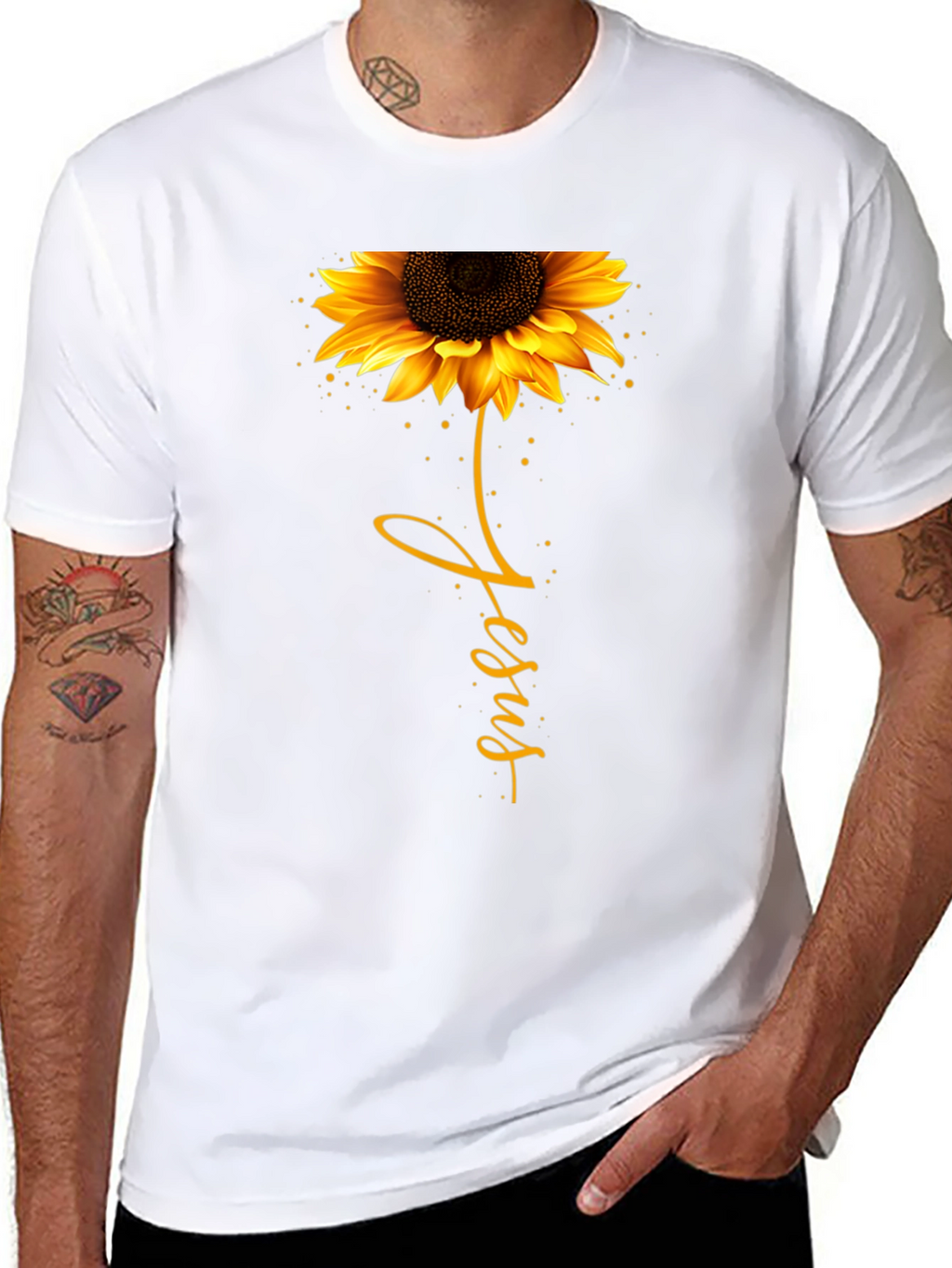 Sunflower Jesus Graphic Tee