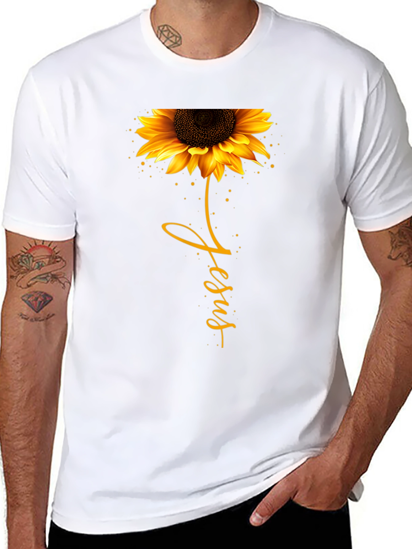 Sunflower Jesus Graphic Tee