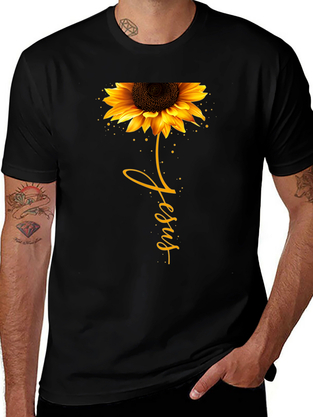 Sunflower Jesus Graphic Tee