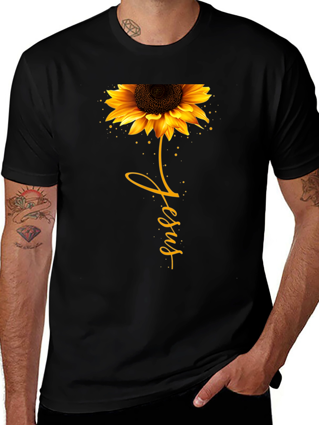 Sunflower Jesus Graphic Tee