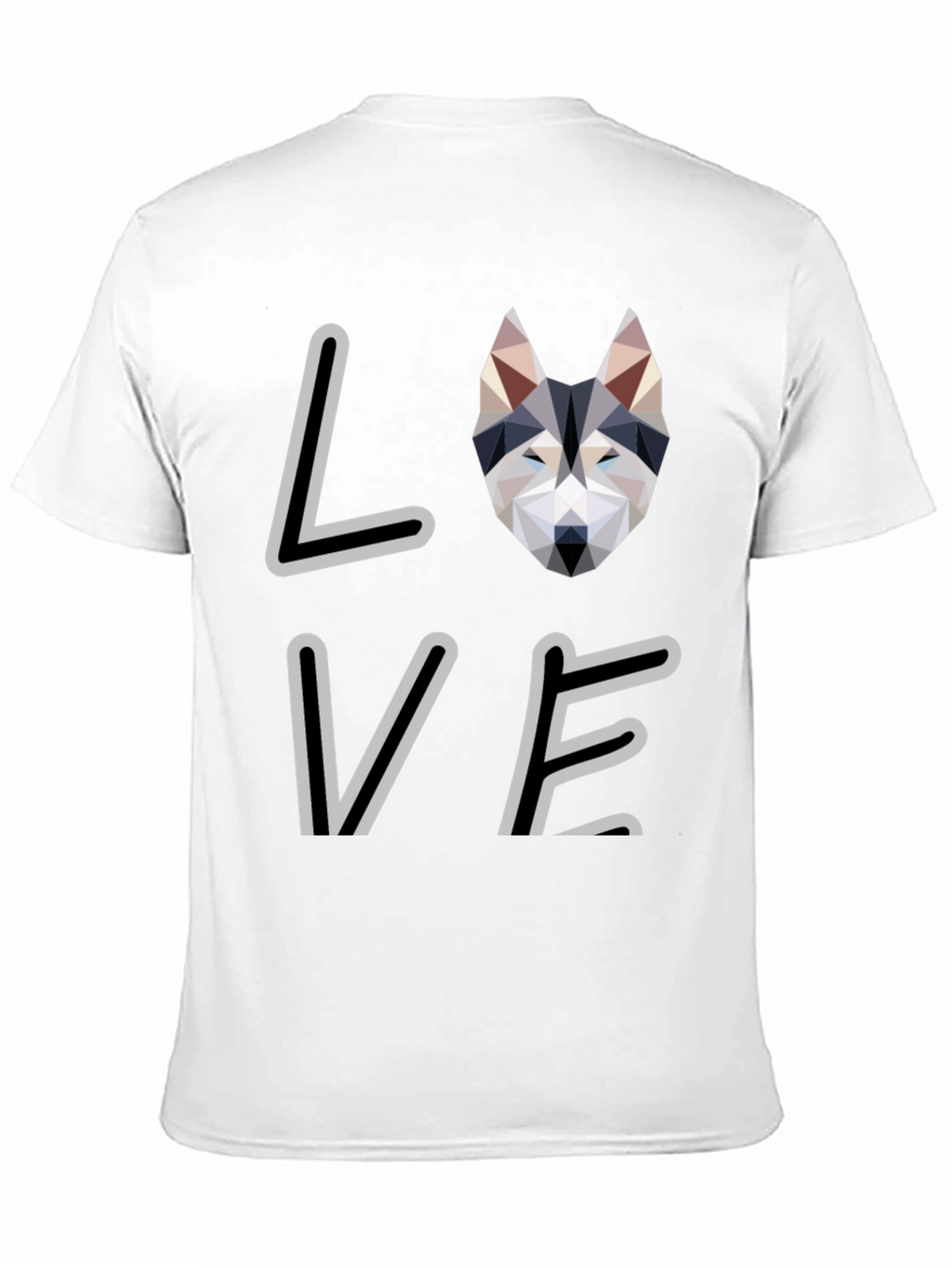Geometric Dog Love Graphic T-Shirt