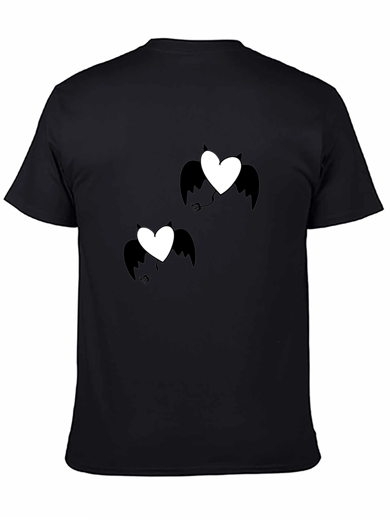 Devil Heart Graphic T-Shirt - Black